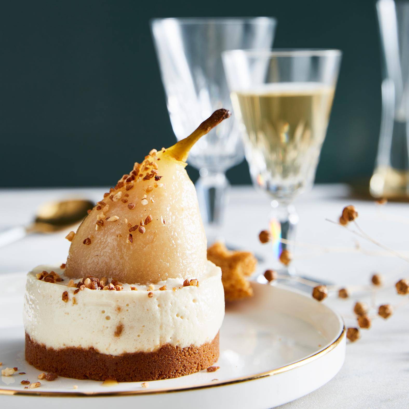 Bavarois à la poire et tofu soyeux - Recepten Perfectmix Cook | Moulinex
