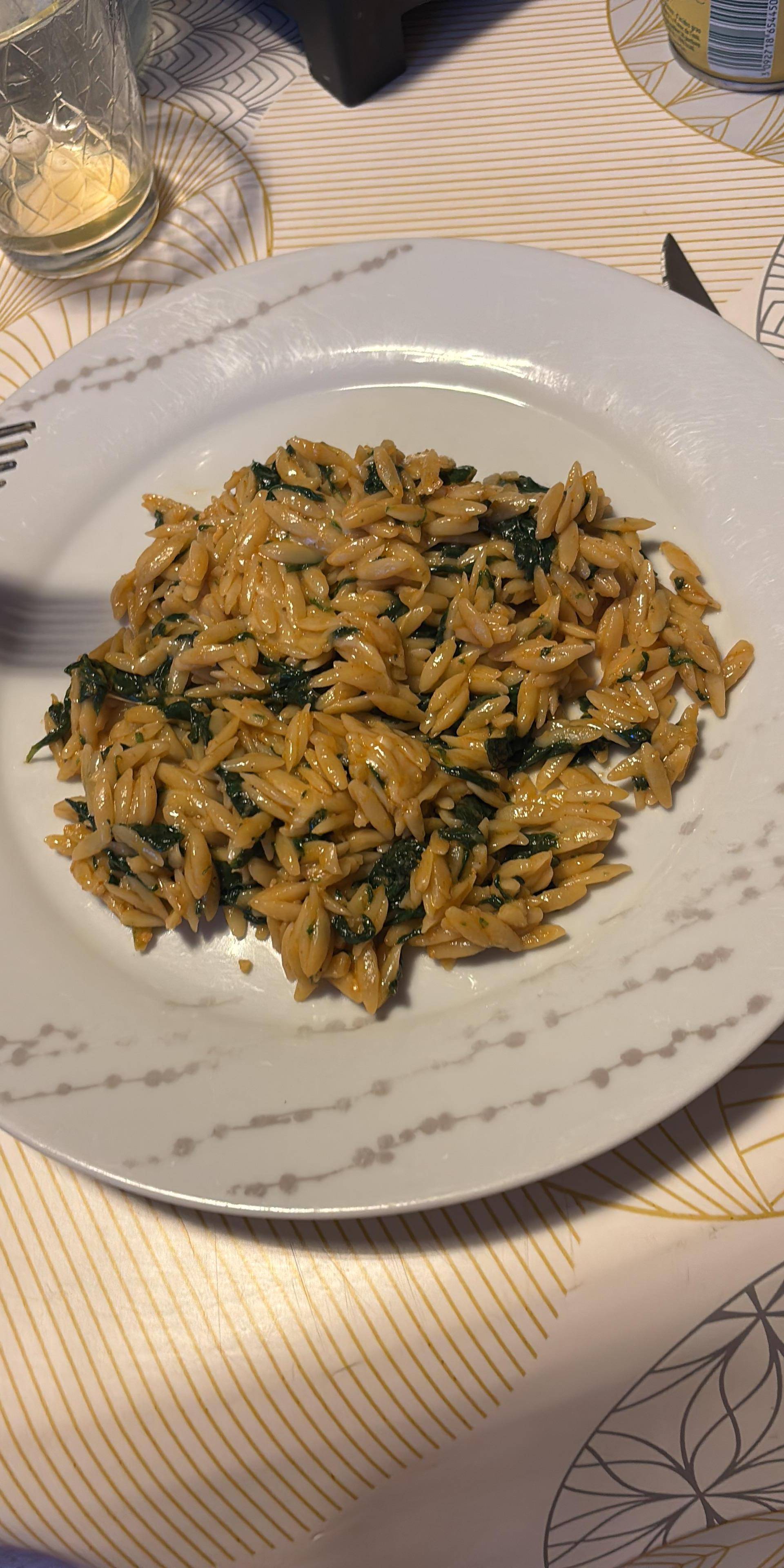 Orzo épinards - Recepten Cookeo | Moulinex