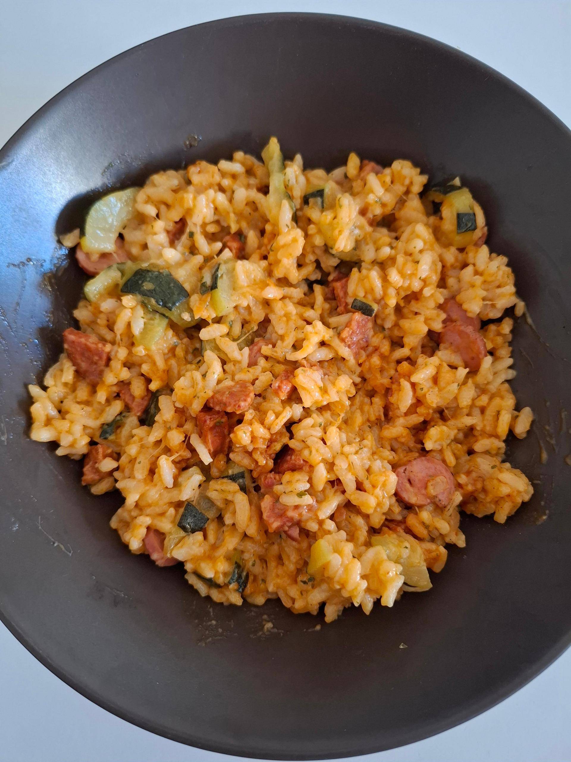 Risotto courgette et chorizo - Recette Cookeo | Moulinex