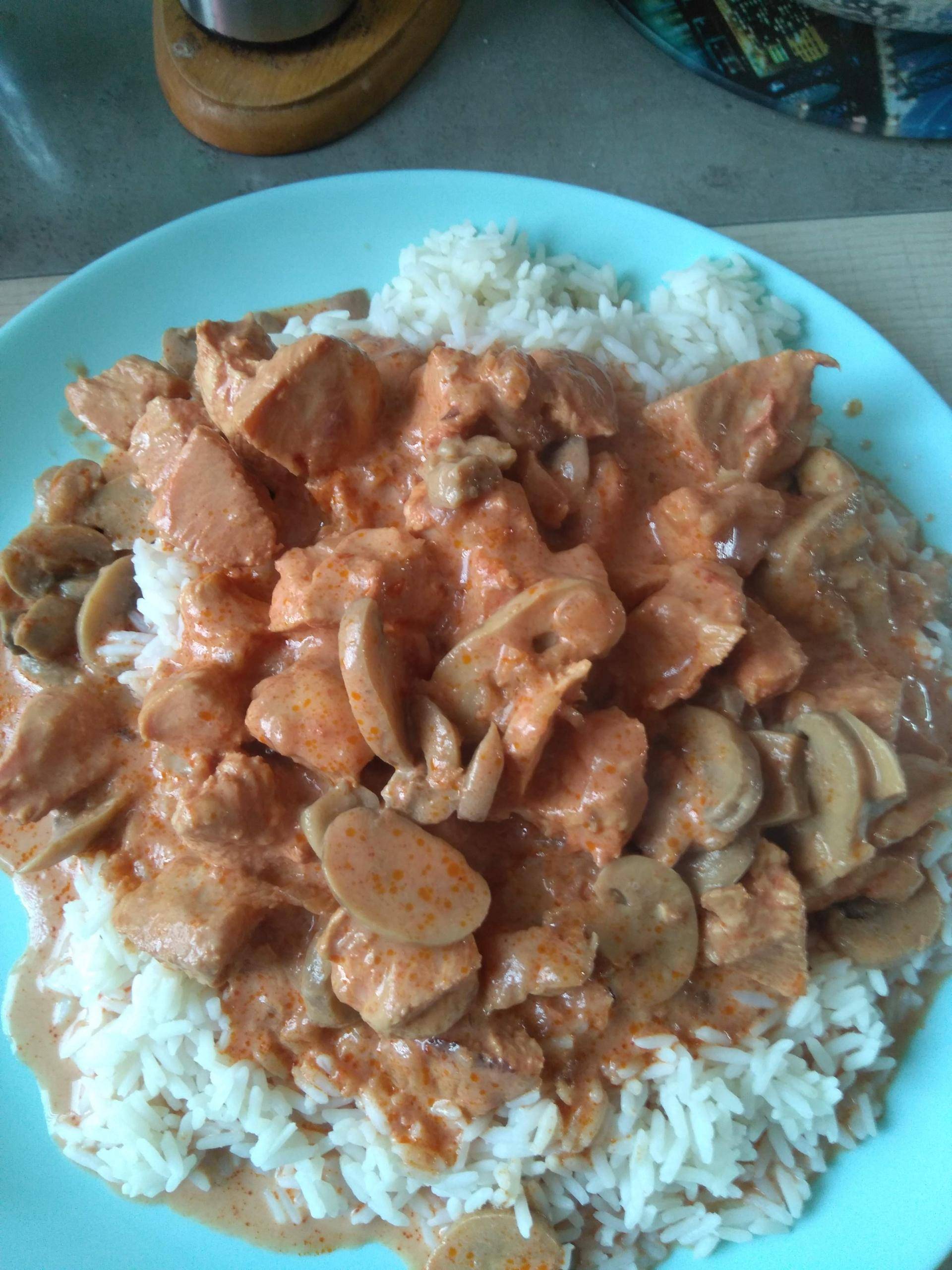 Poulet coco sur son lit de riz - Recette Cookeo | Moulinex