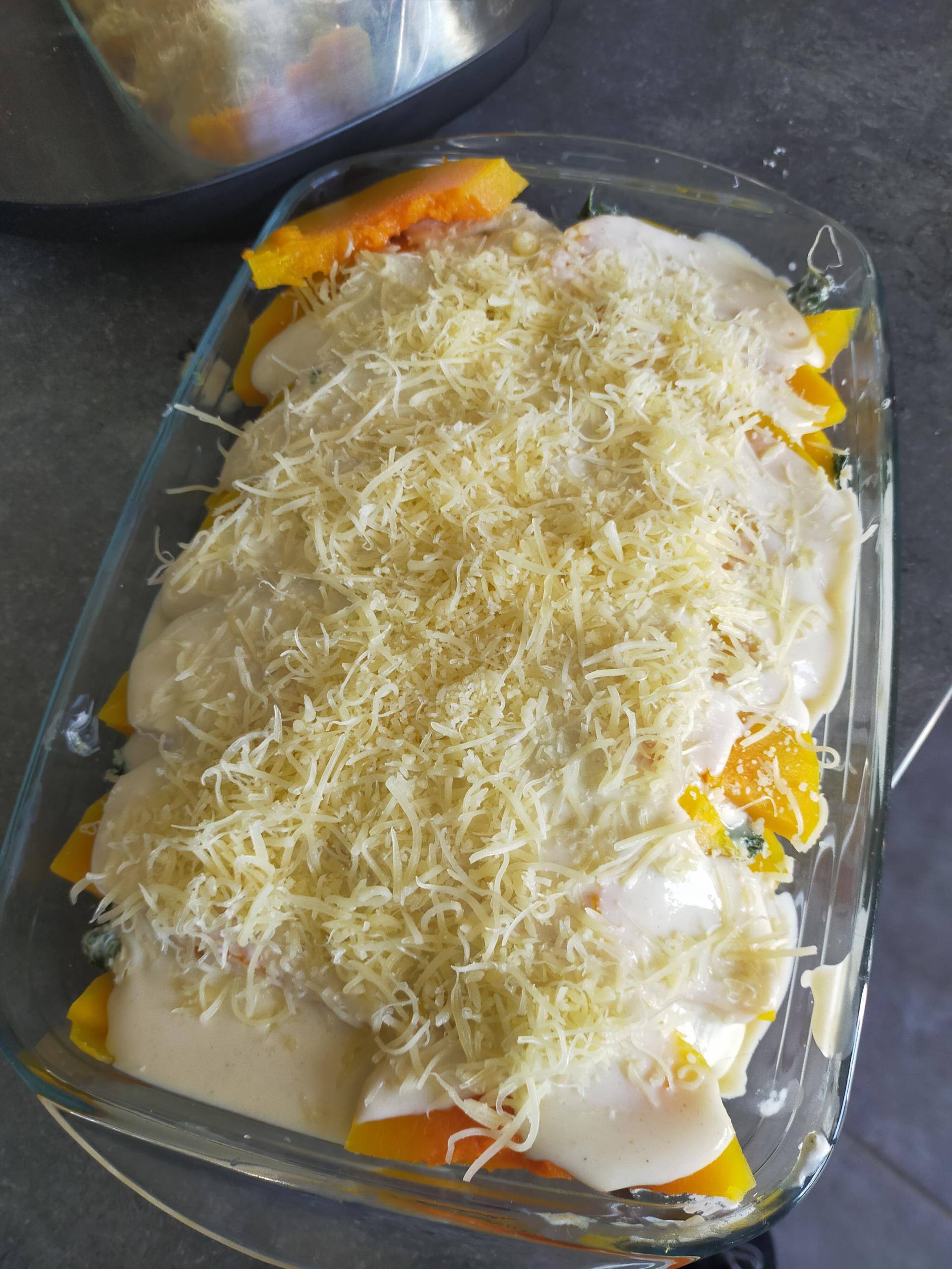 Gratin de butternut, épinards et fromage de chèvre - Recepten Companion Connect XL | Moulinex