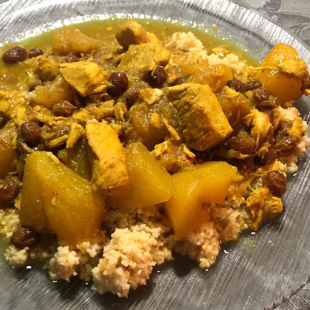 Tajine de poulet papaye verte raisin sec cannelle - Recepten Cookeo | Moulinex