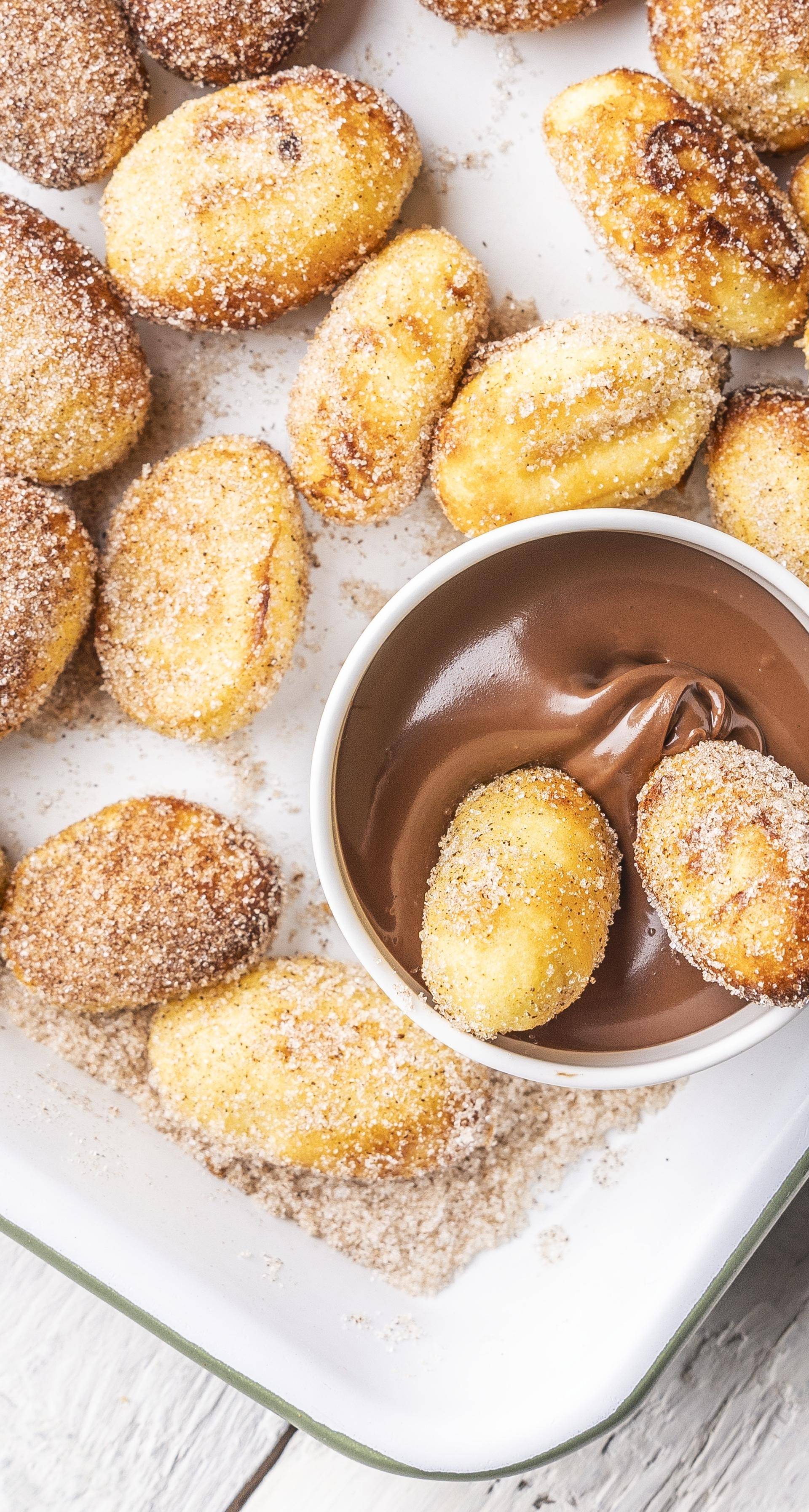Gnocchi in churrostijl met chocoladedip - Recepten Crisp&Go 3P | Moulinex