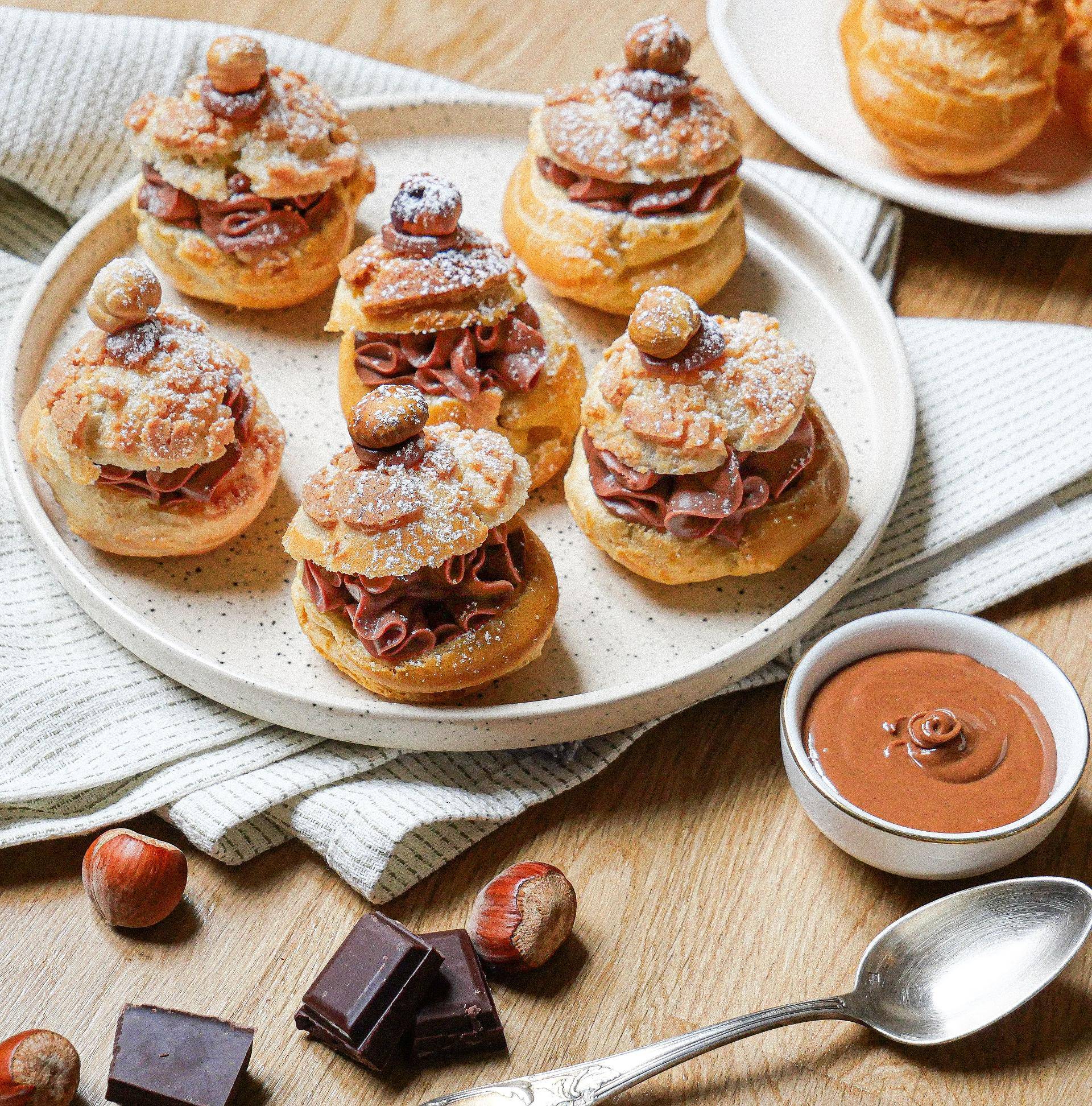 Choux ganache gianduja - Recette Companion Connect XL | Moulinex