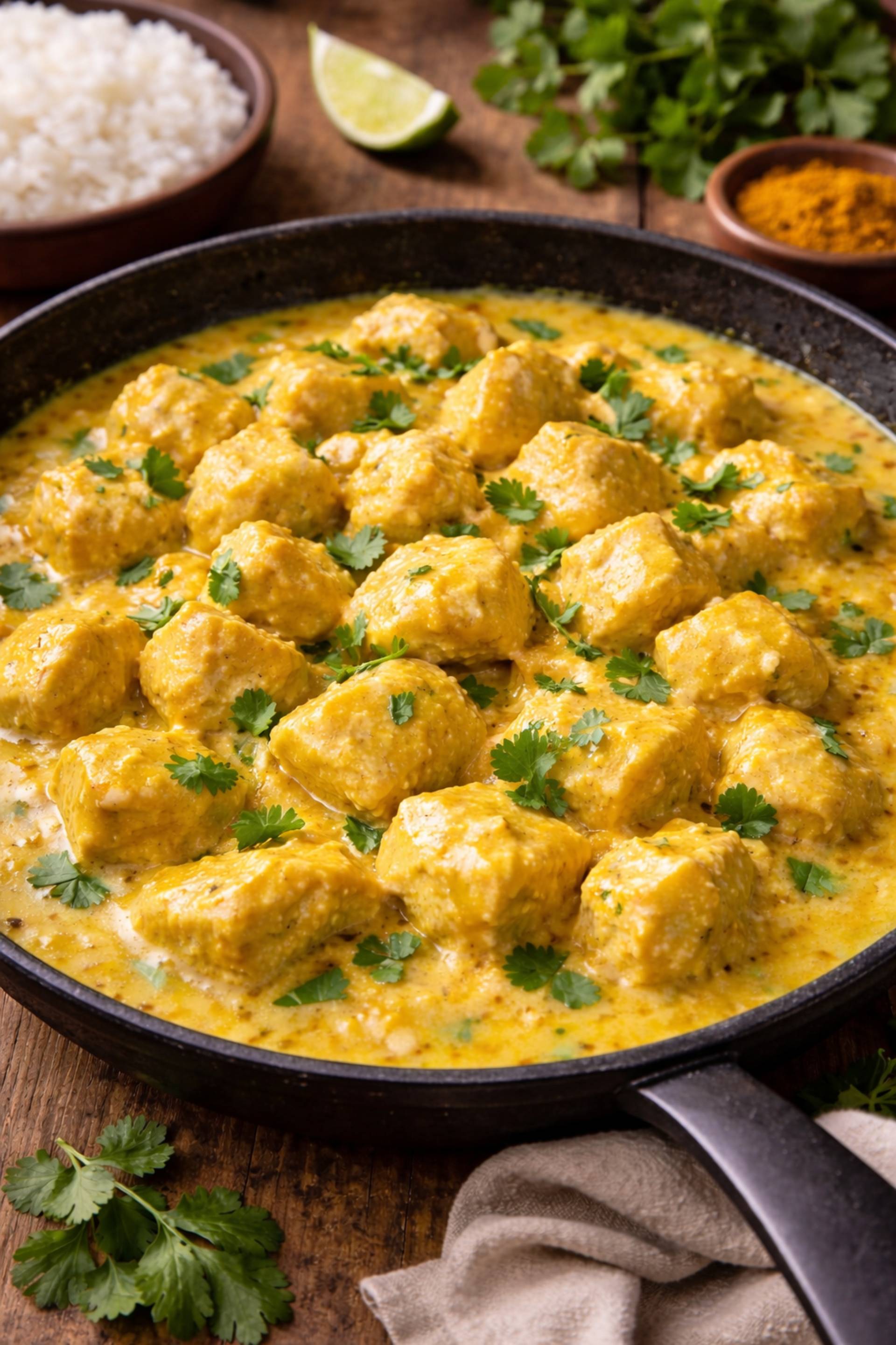 Poulet creme coco curry - Recette Companion Connect | Moulinex