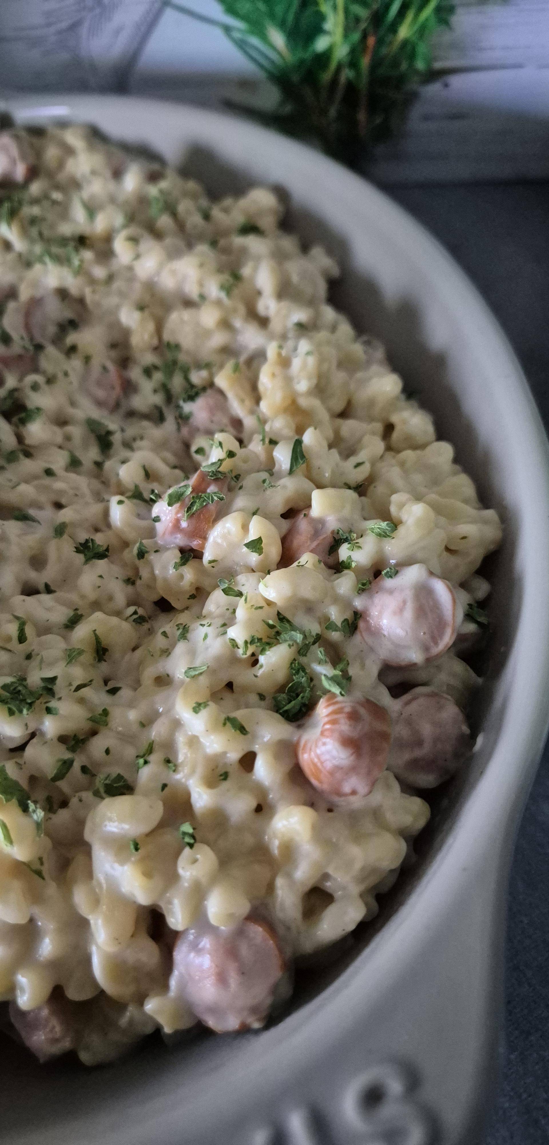 Coquillettes crémeuses aux saucisses de Strasbourg au Cookeo infinity - Recette Cookeo Infinity Autostir | Moulinex