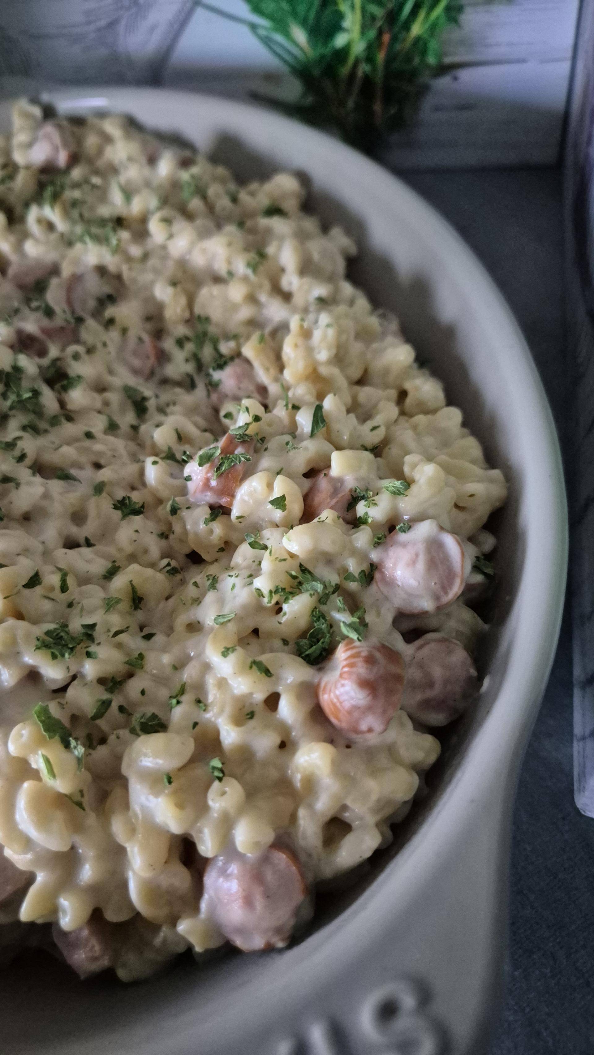 Coquillettes crémeuses aux saucisses de Strasbourg au Cookeo infinity - Recette Cookeo Infinity Autostir | Moulinex