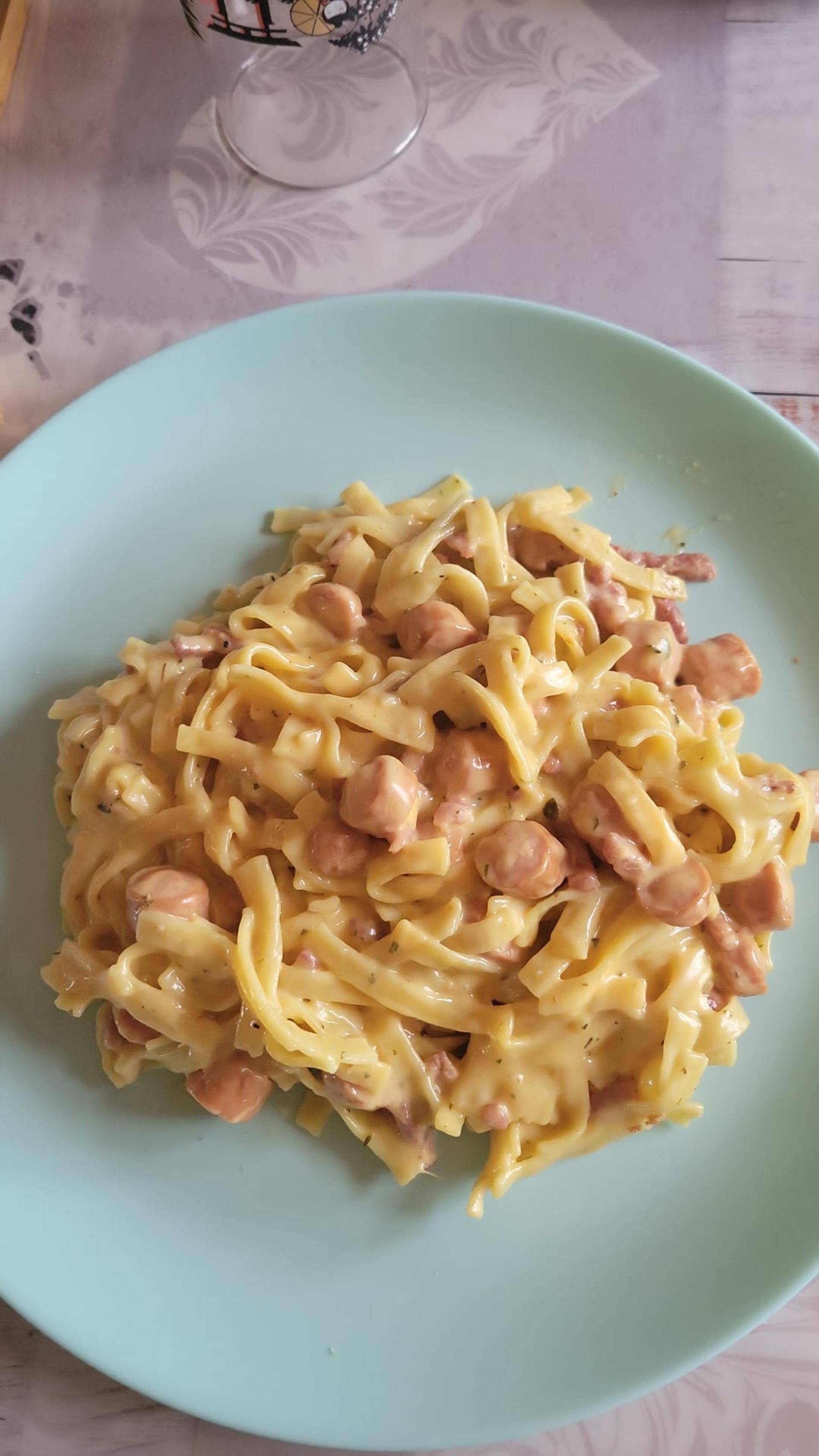 Nouilles aux knackis a la raclette et cheddar - Recette Cookeo V3 | Moulinex