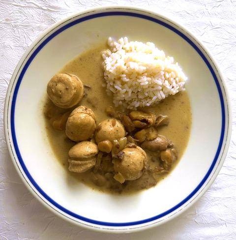 Mijotée crémeuse de boudin blanc et champignons - Recepten Cookeo V3 | Moulinex