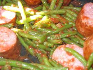 Haricots verts saucisses tomates - Recette Cookeo | Moulinex