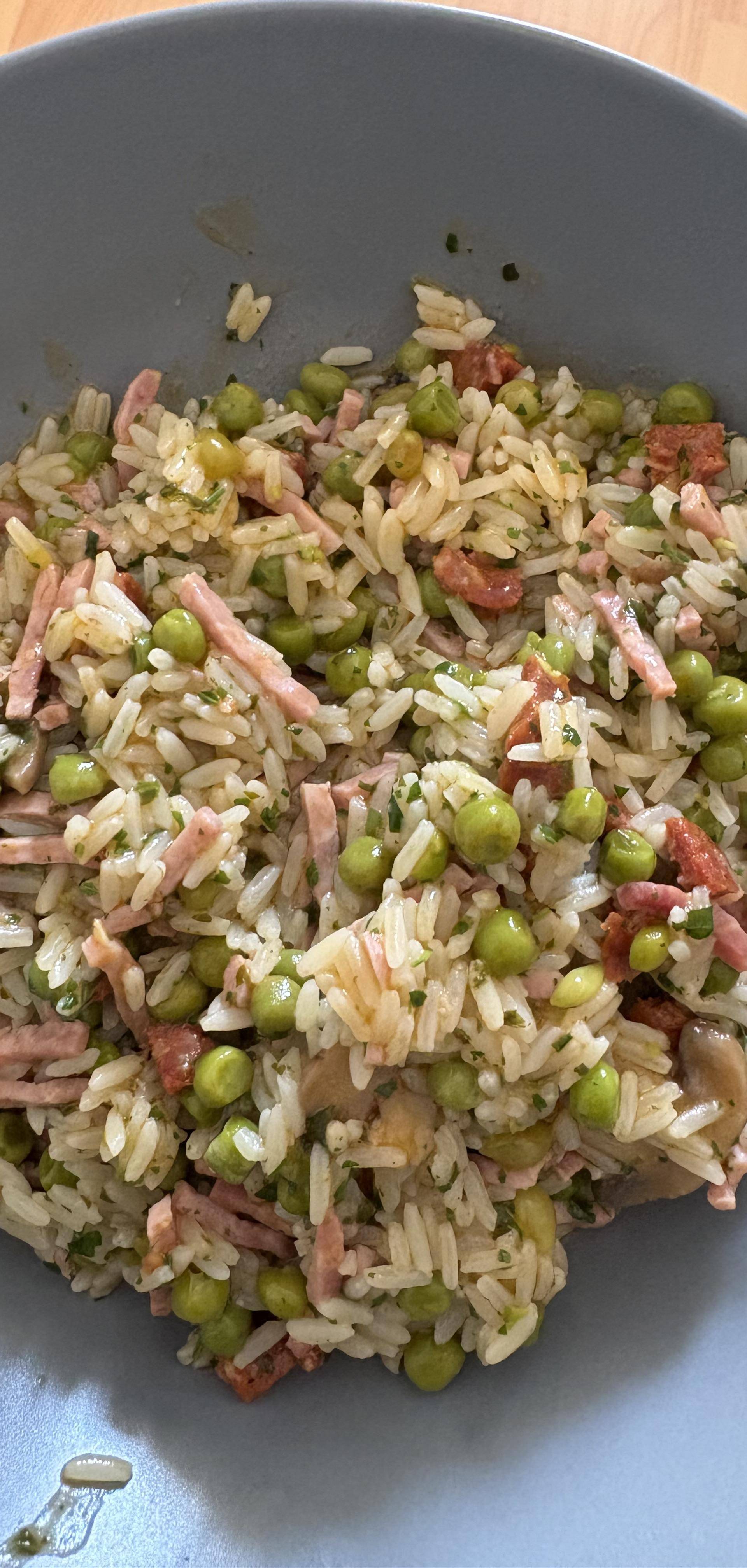 Riz chorizo et allumettes jambon - Recette Cookeo V3 | Moulinex