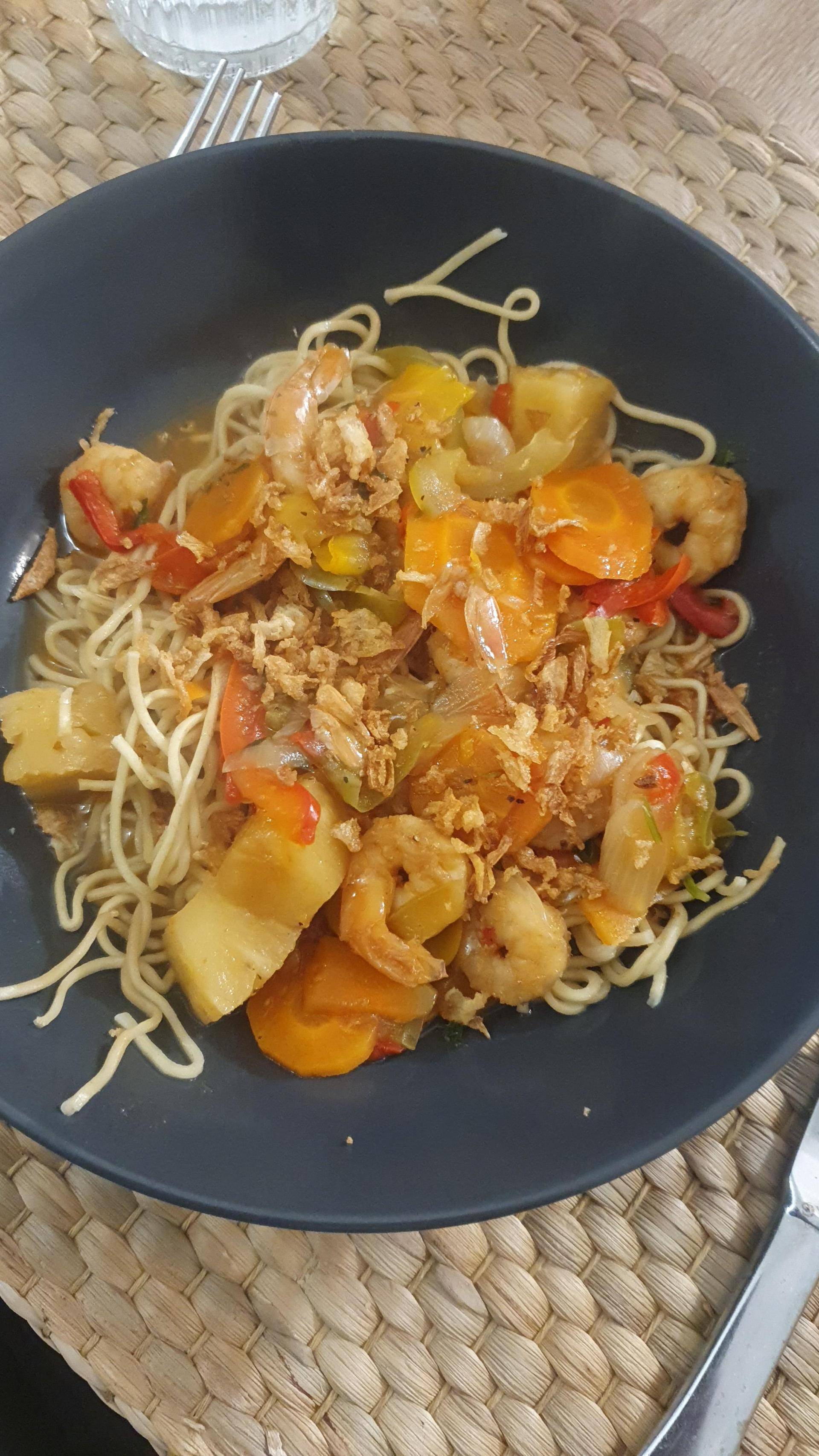 Nouilles aux crevettes - Recette Companion Connect XL | Moulinex