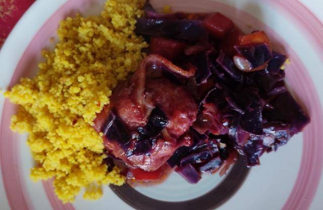 Pavés rustiques au chou rouge - Recette Cookeo | Moulinex