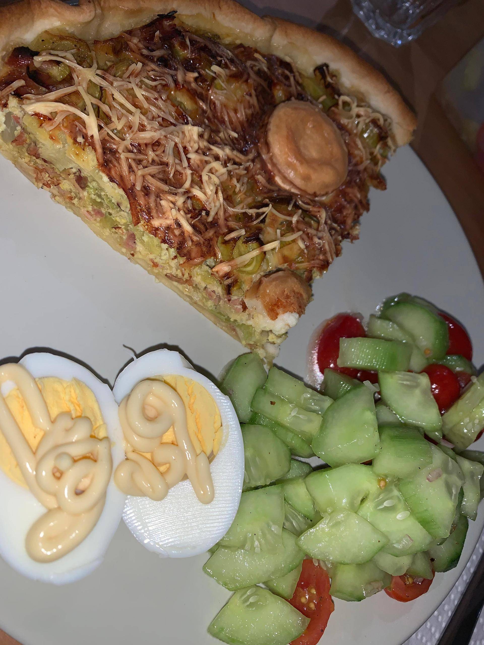 Quiche poireaux jambon chèvre - Recepten Cookeo | Moulinex