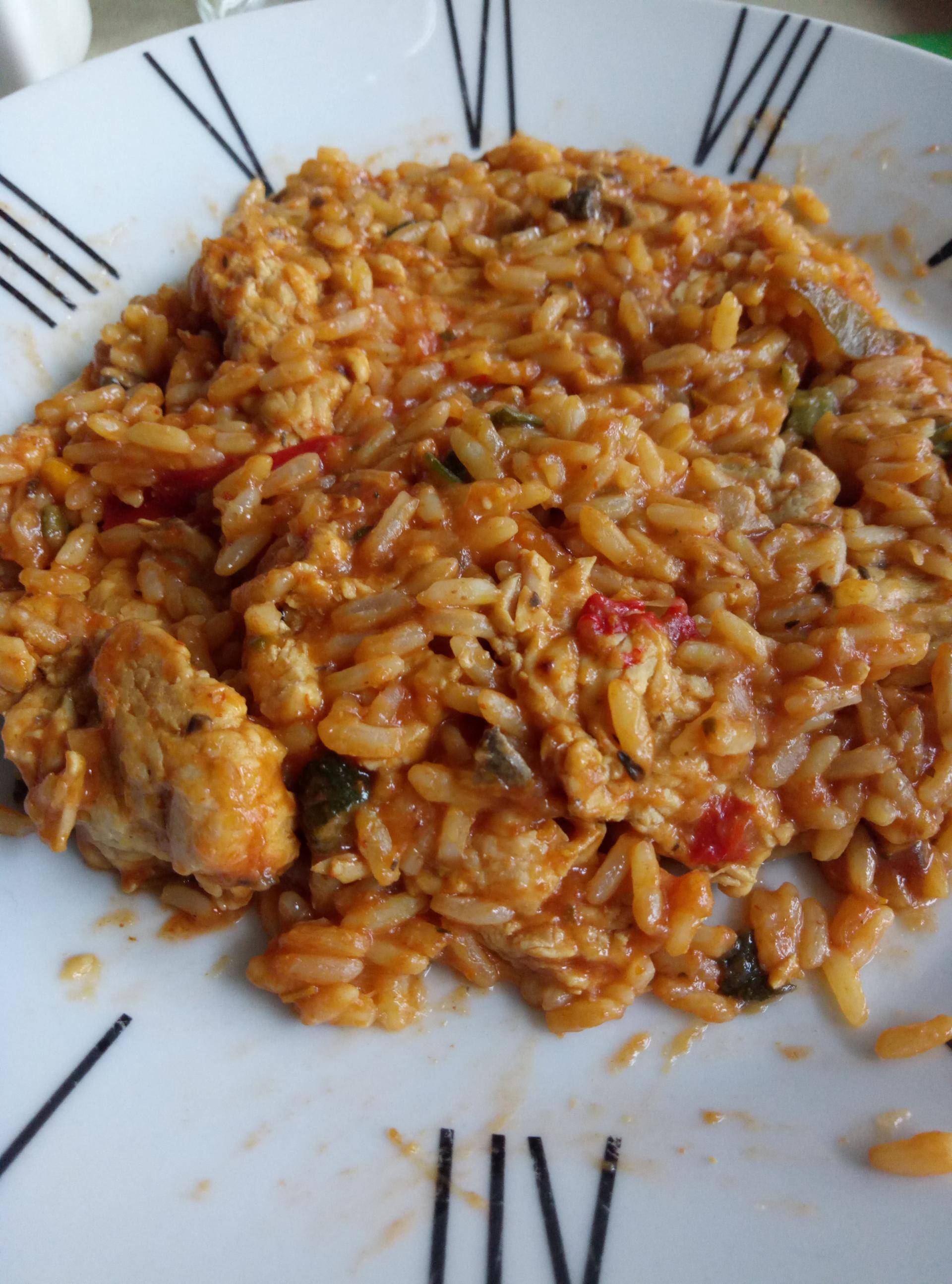 Escalope de dinde a la tomate et son riz aux legumes - Recepten Cookeo | Moulinex