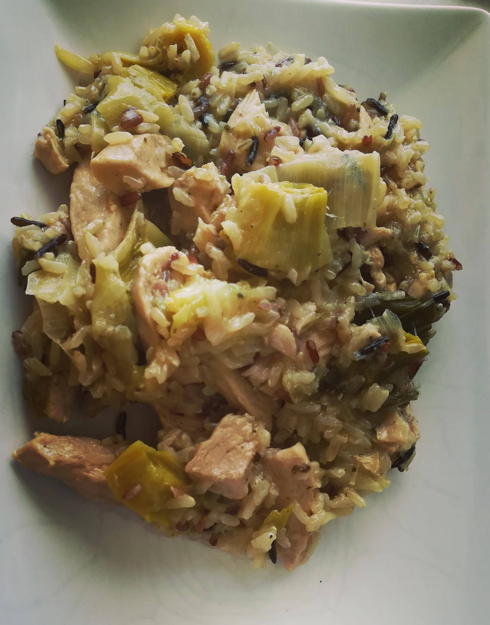 Riz sauvage poulet poireaux - Recepten Cookeo | Moulinex