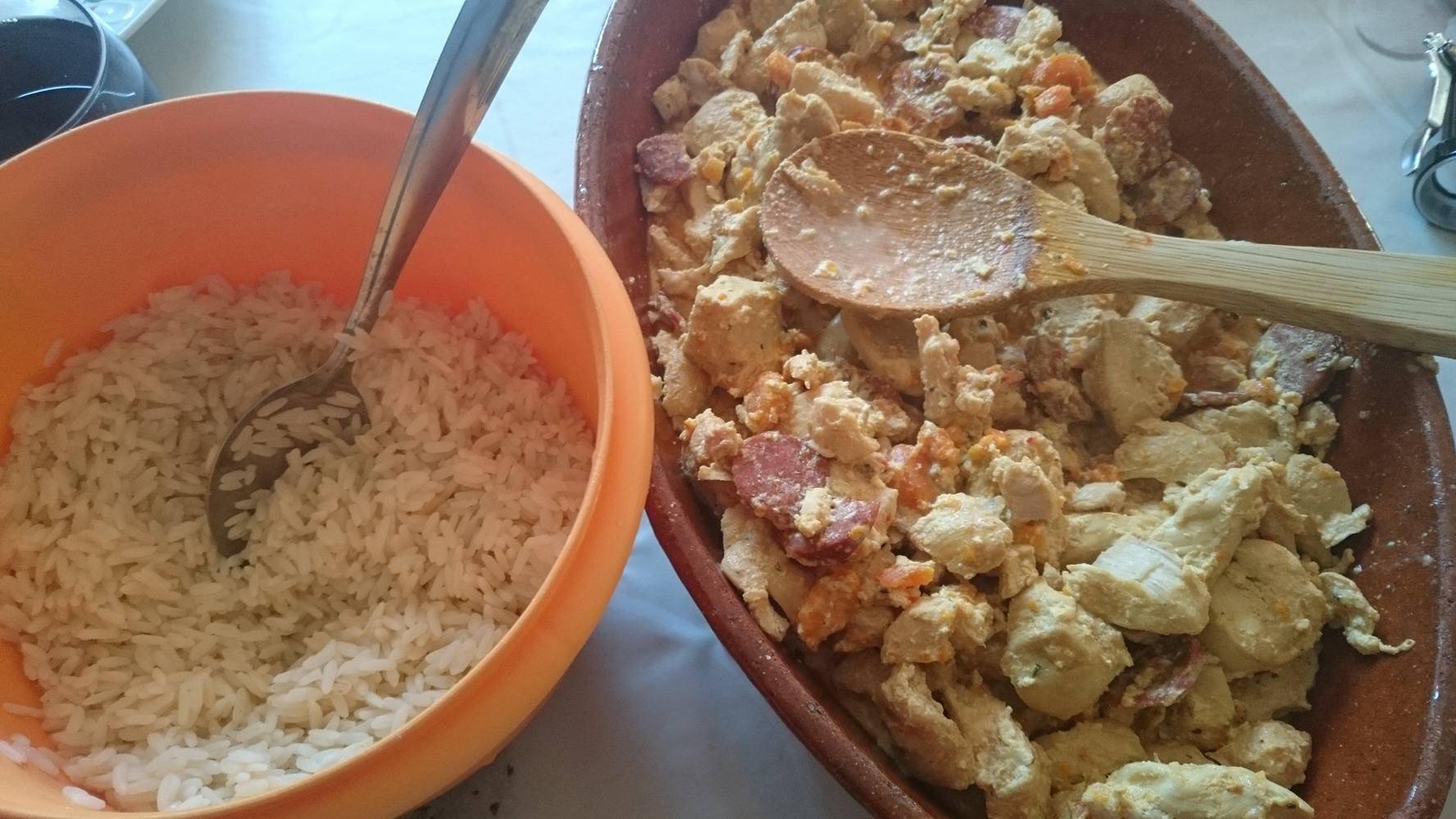 Escalopes de poulet marinées au curry et chorizo - Recepten Cookeo | Moulinex
