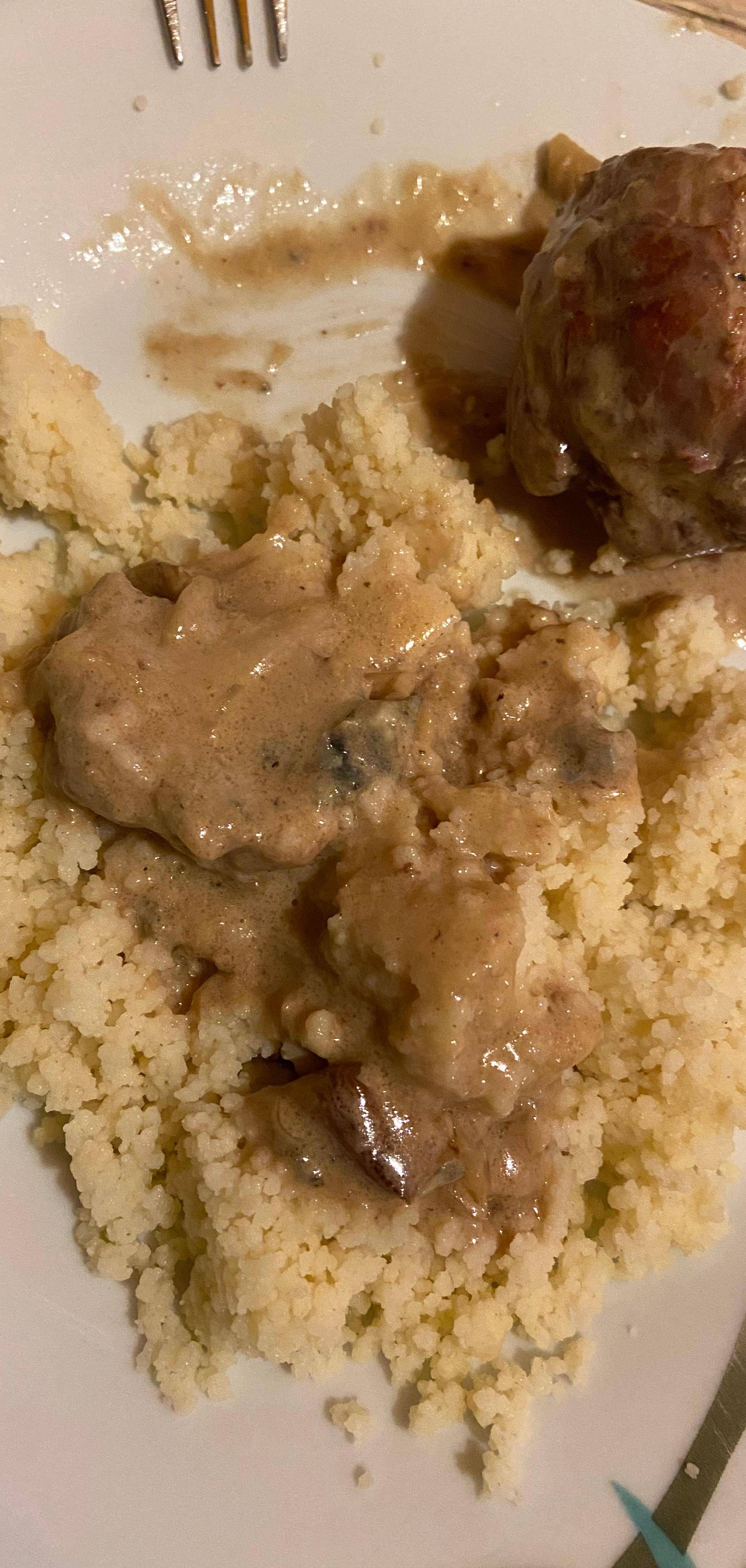Paupiette de porc a la crème, roquefort et porto - Recette Cookeo | Moulinex