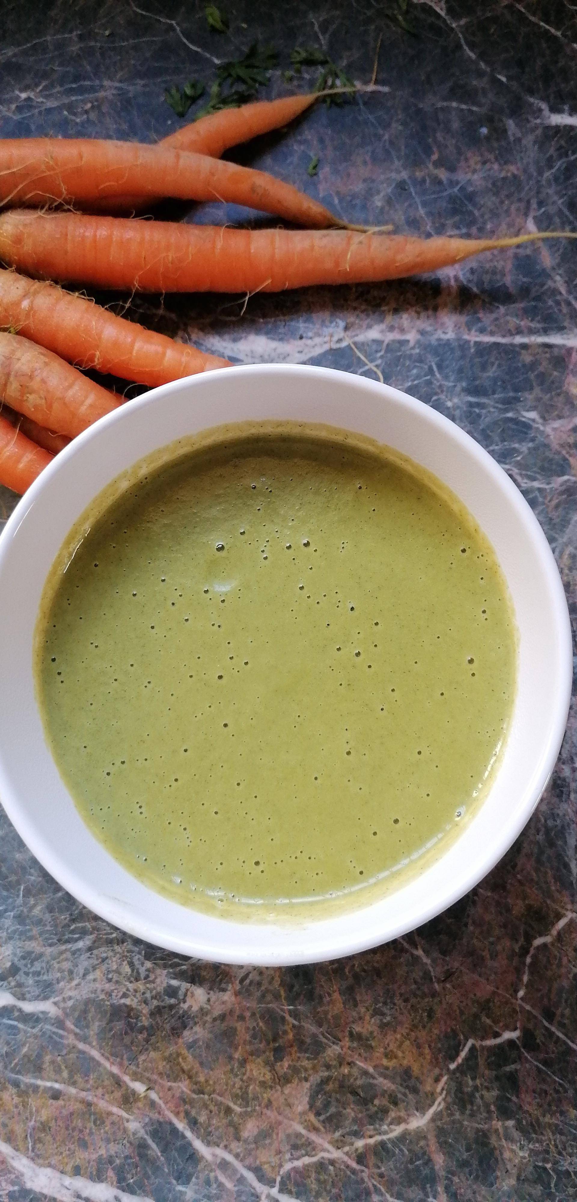 Soupe fanes de carottes - Recette Companion | Moulinex
