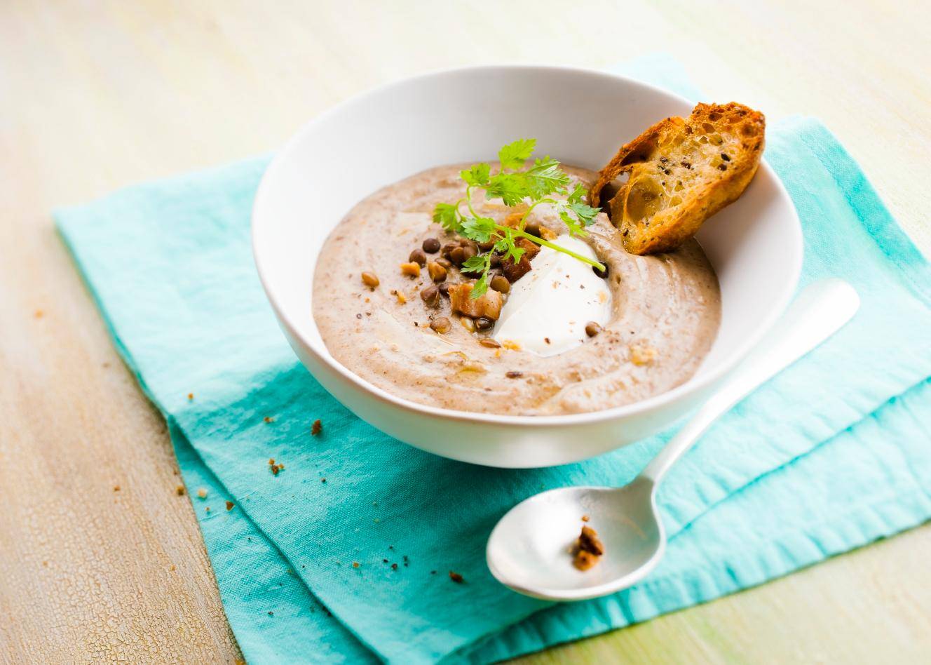 Soupe de lentilles et lardons - Recepten Cookeo | Moulinex