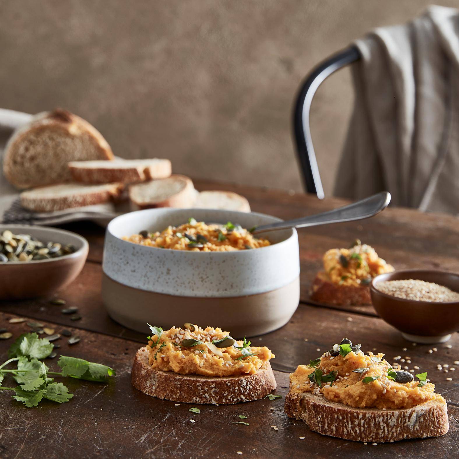 Tartinade de patate douce à la crème de chèvre - Recette Perfectmix + | Moulinex