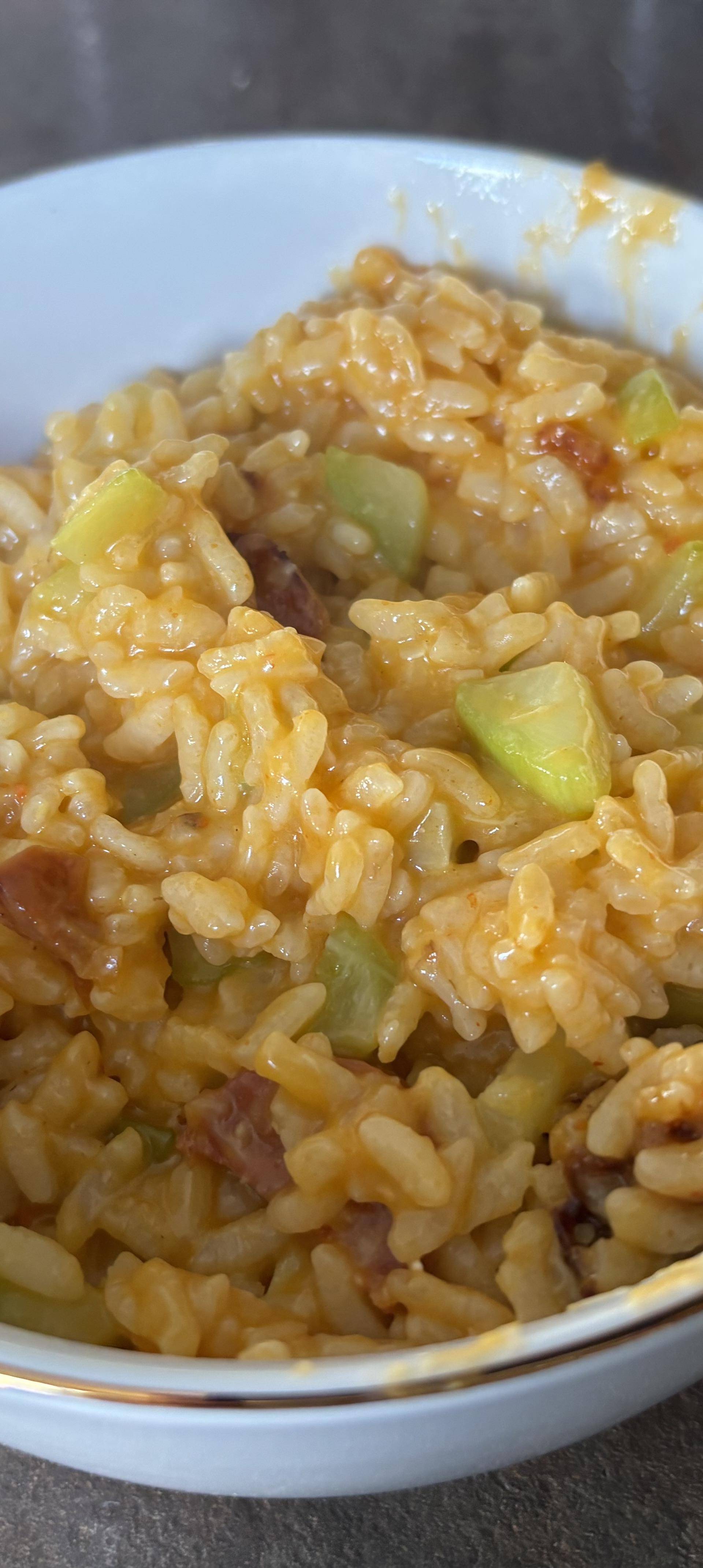 Risotto courgette chorizo de Vincentjules68 - Recette Cookeo 9in1 | Moulinex