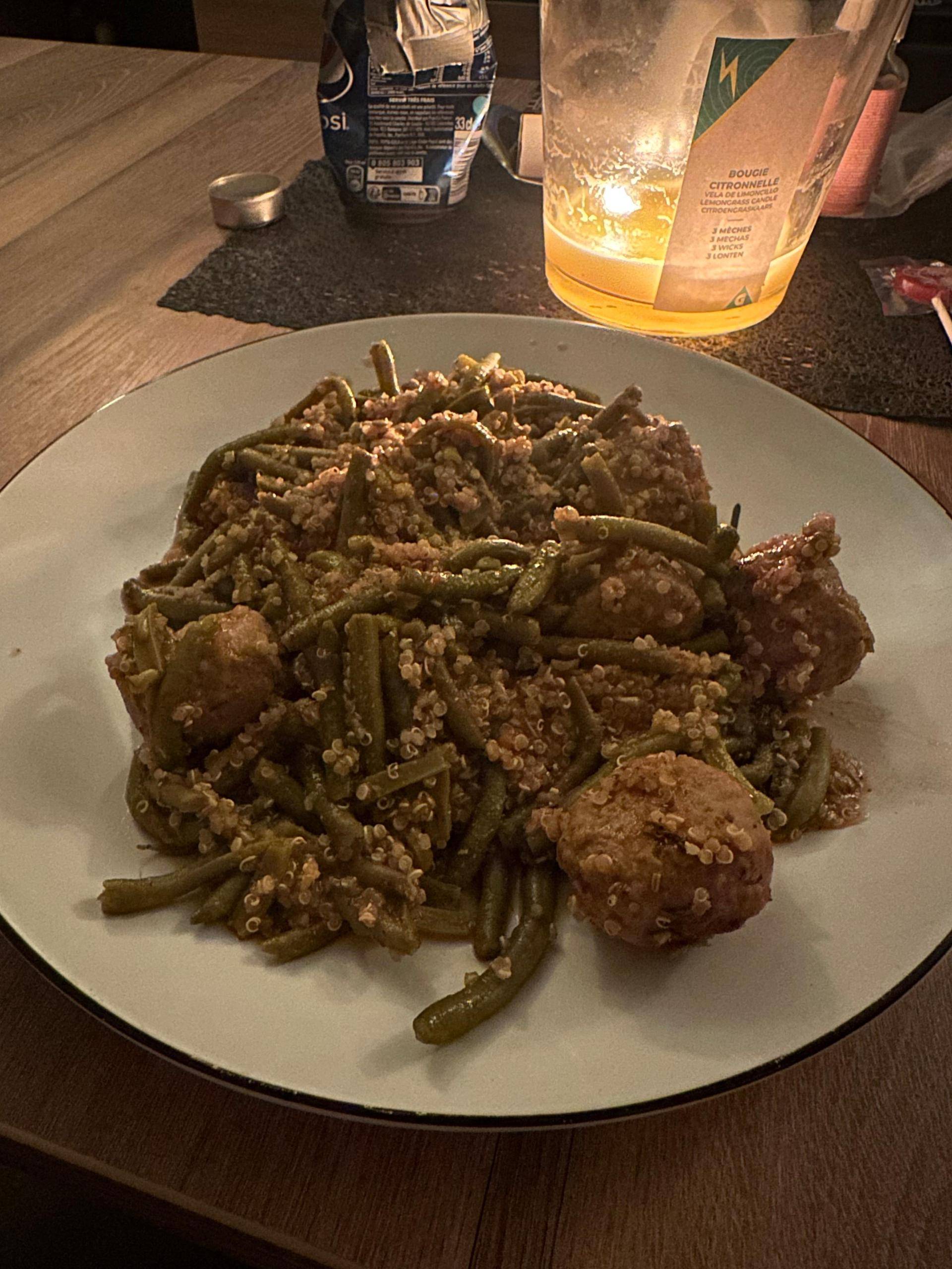 Boulette à la tomate, haricot vert et quinoa - Recepten Cookeo V3 | Moulinex
