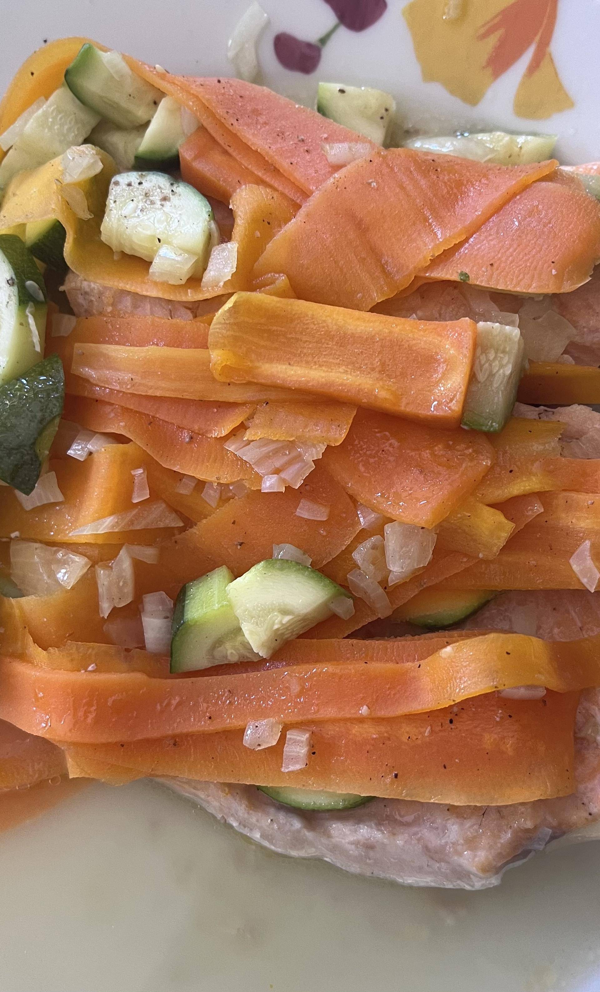 Truite en papillote avec légumes - Recette Cookeo Infinity Autostir | Moulinex