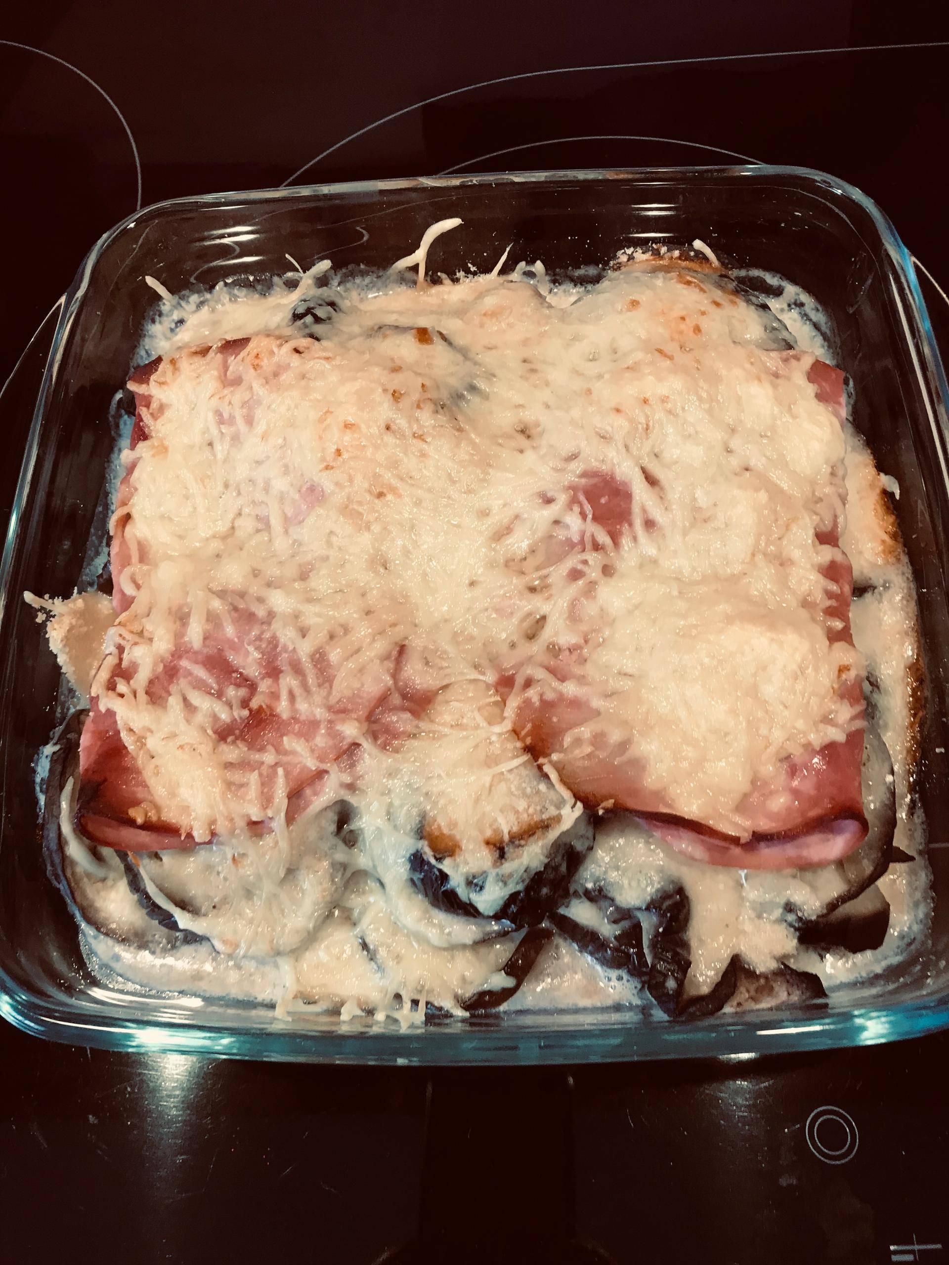 Aubergines au jambon gratinées a l’extra crips - Recette Cookeo | Moulinex
