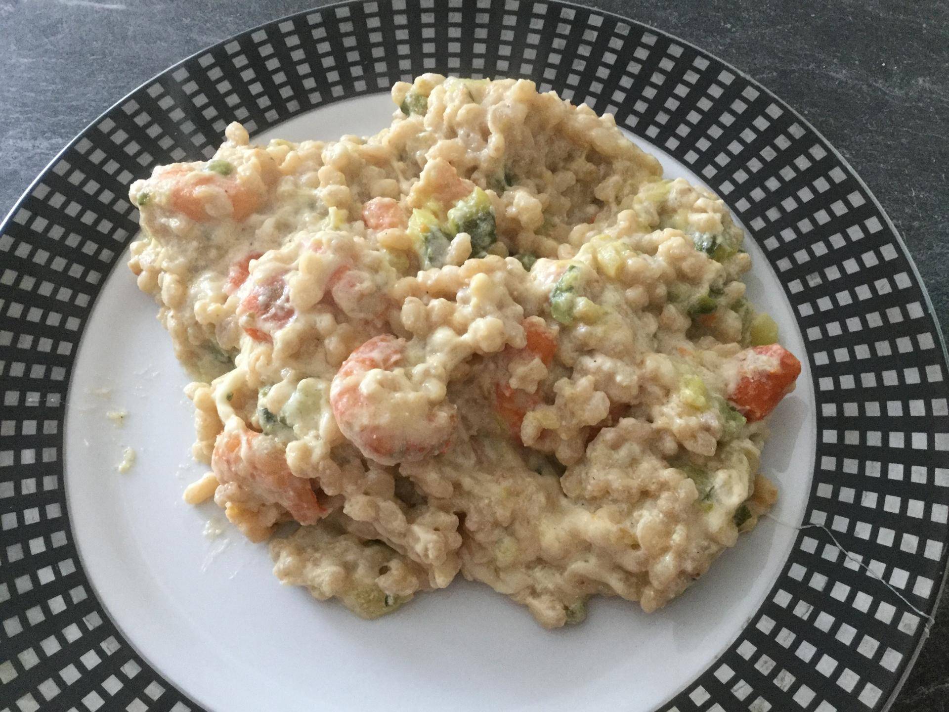 Blesotto crevettes courgette carottes - Recepten Cookeo | Moulinex