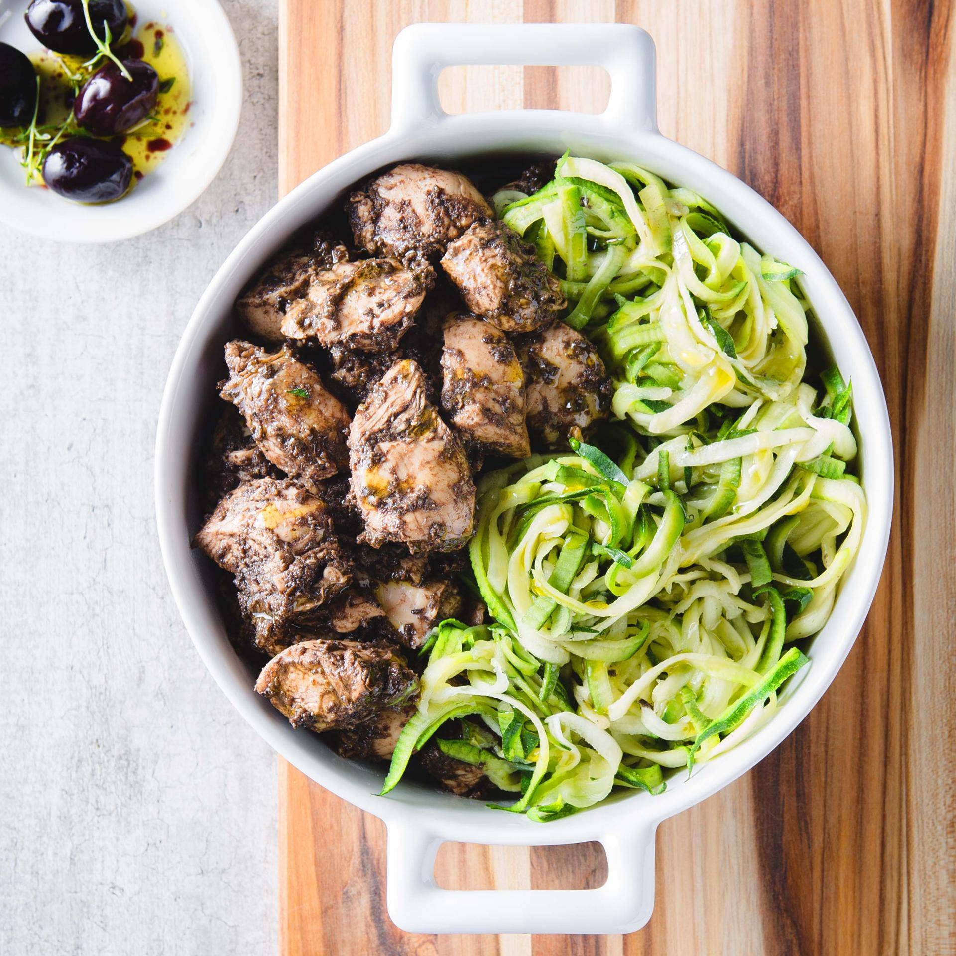 Poulet à la tapenade - Recepten Cuiseur vapeur | Moulinex