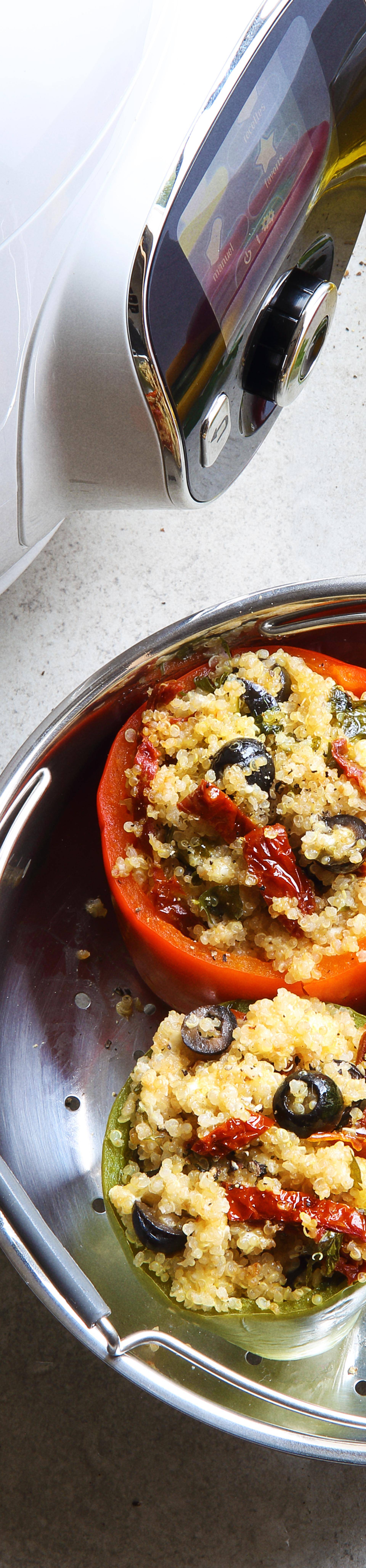 Poivrons farcis au quinoa - Recette Cookeo | Moulinex