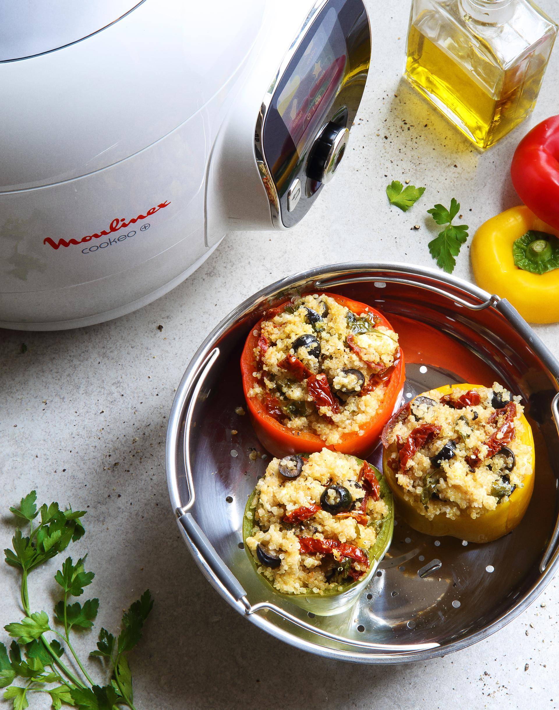Poivrons farcis au quinoa - Recepten Cookeo | Moulinex