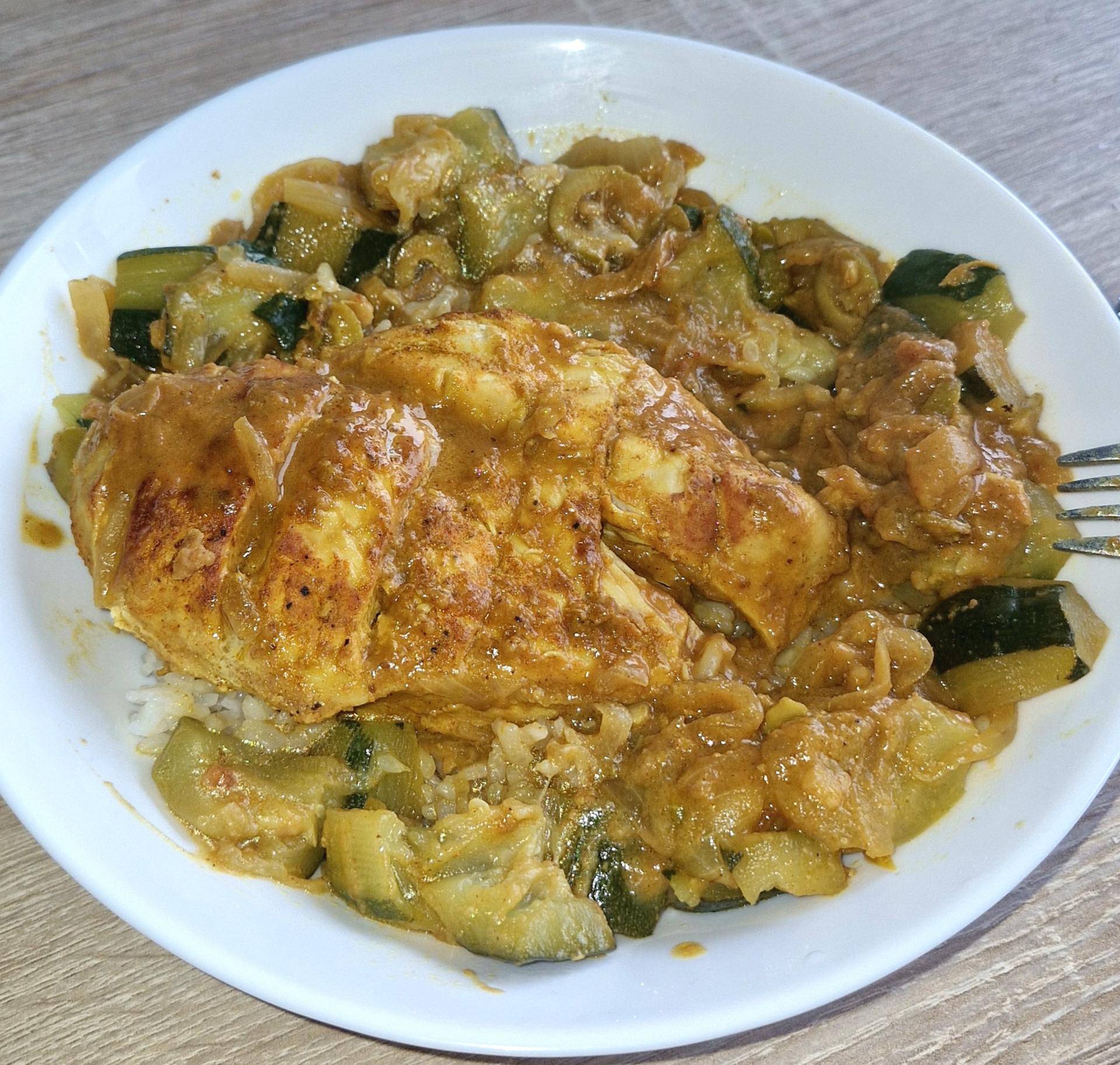Poulet olive courgette façon mafé - Recette Cookeo | Moulinex