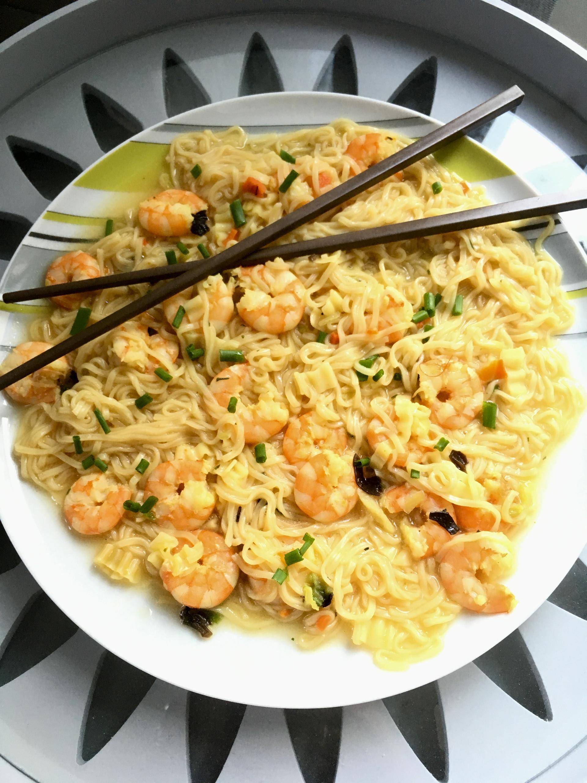 Nouilles aux crevettes sauce thaï - Recepten Cookeo | Moulinex