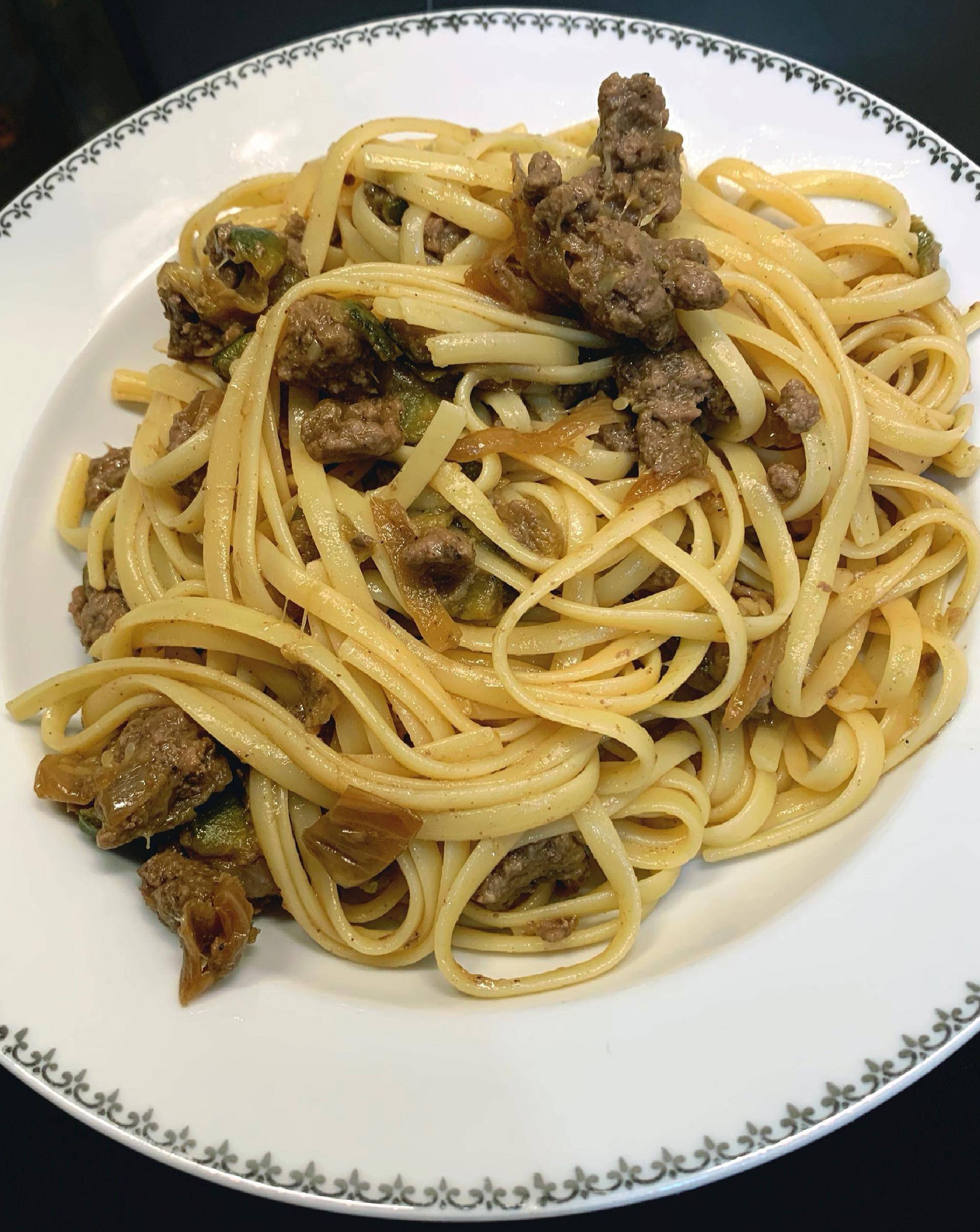 Linguine Steak haché & Courgettes - Recette Cookeo V3 | Moulinex