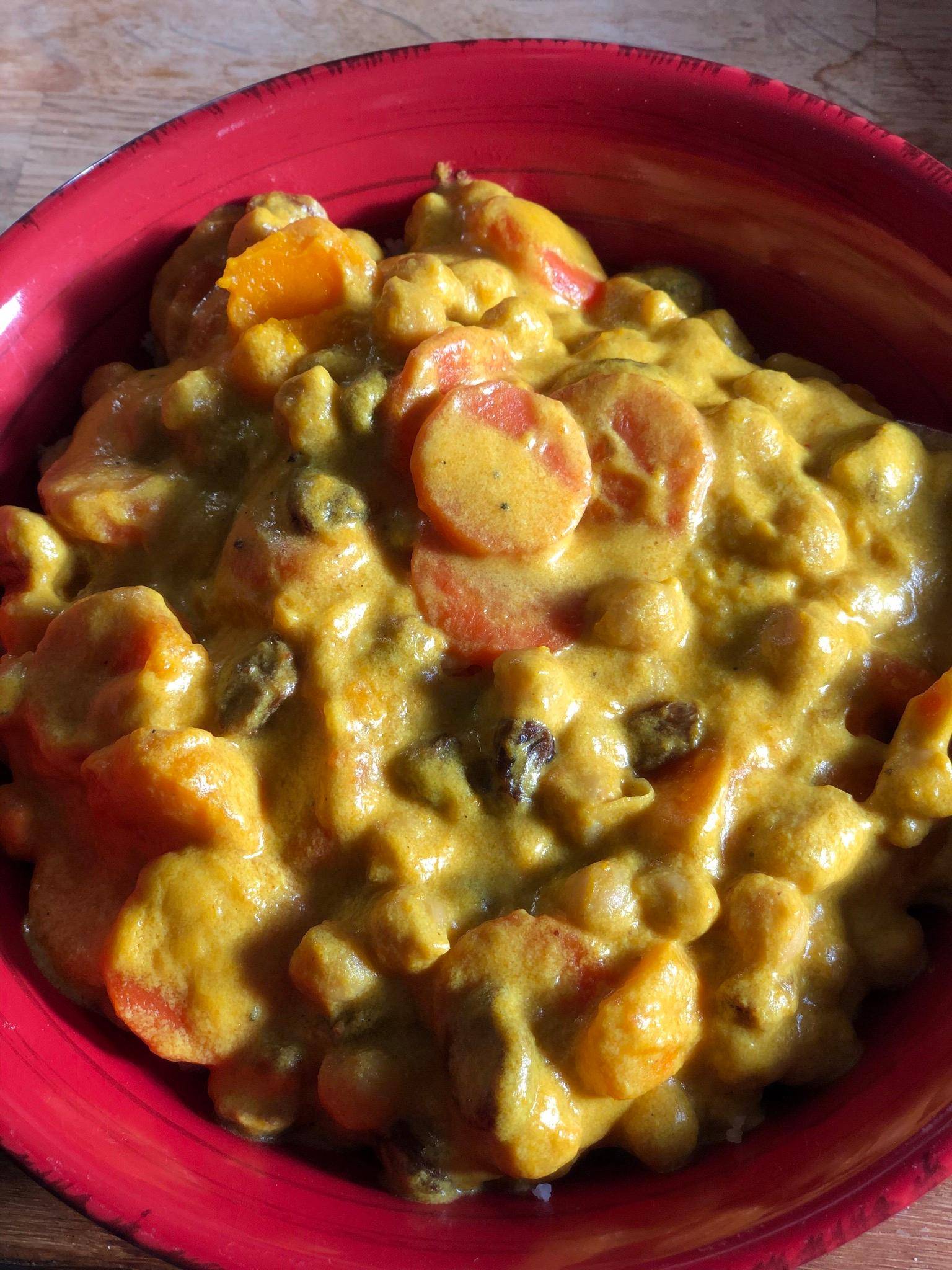 Curry pois chiches carottes potimarron coco - Recepten Companion Connect | Moulinex