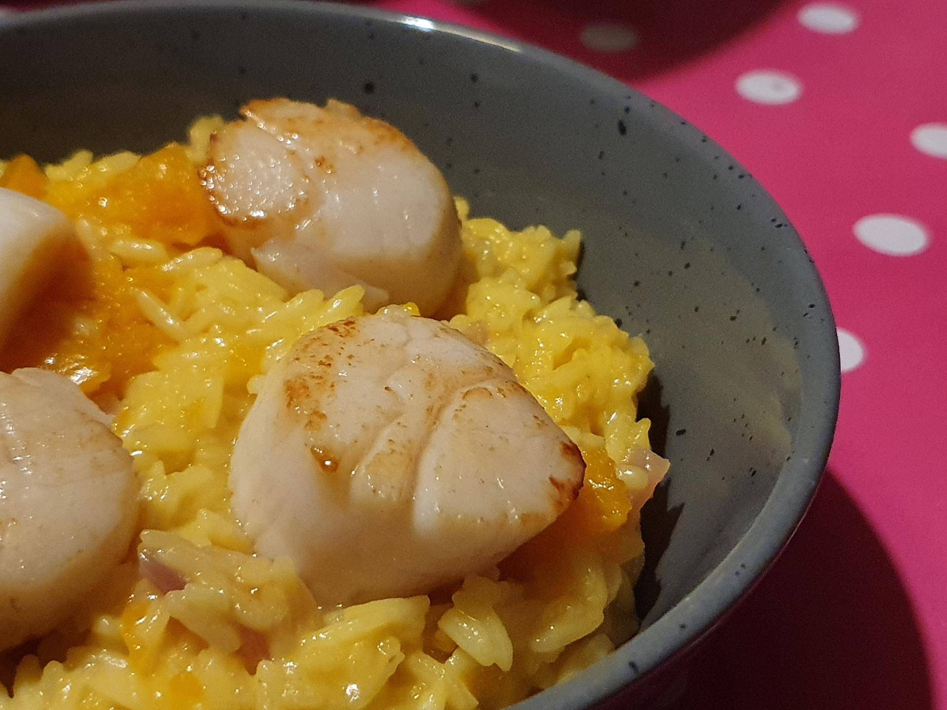 Risotto au safran, butternut et noix de Saint-Jacques - Recepten Cookeo V3 | Moulinex