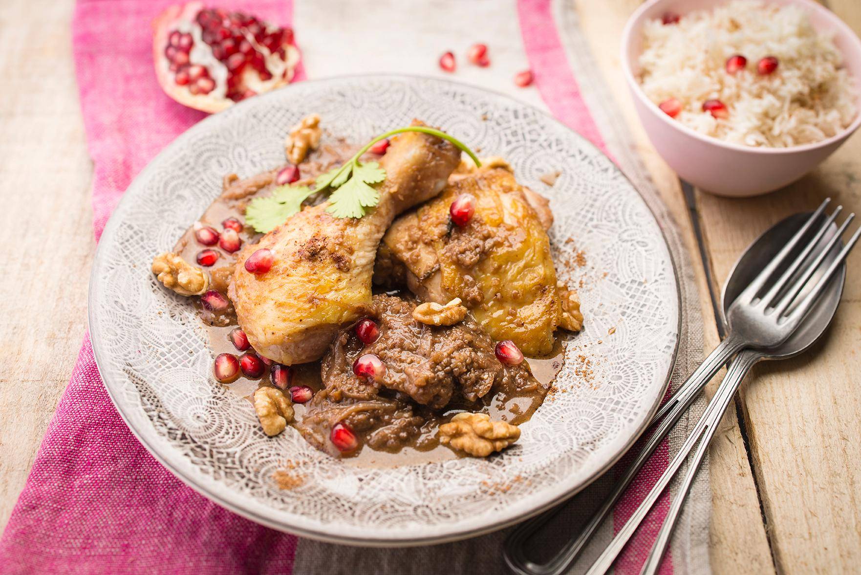 Kip met granaatappel en noten - Recepten Cookeo | Moulinex