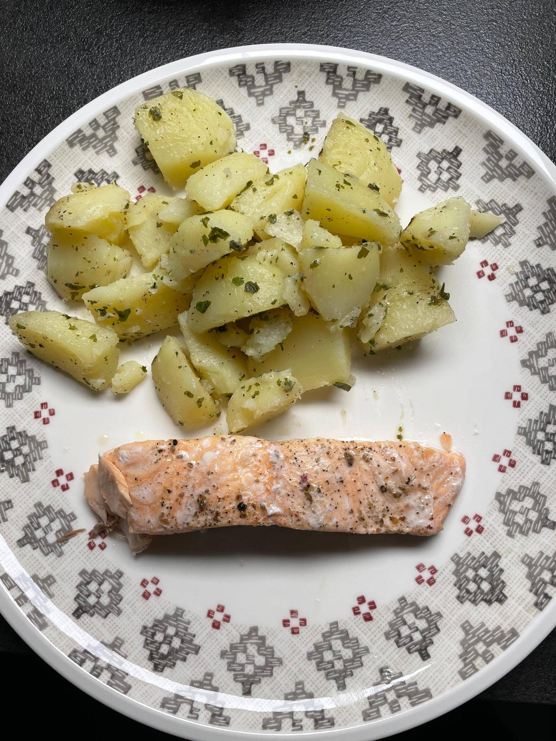 Pavé de saumon et pommes de terre vapeur - Recepten Companion Connect XL | Moulinex