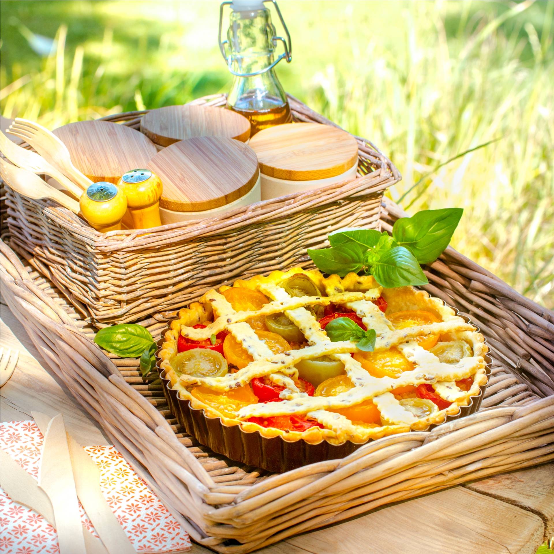 Tarte aux tomates multicolores - Recette Companion Connect | Moulinex