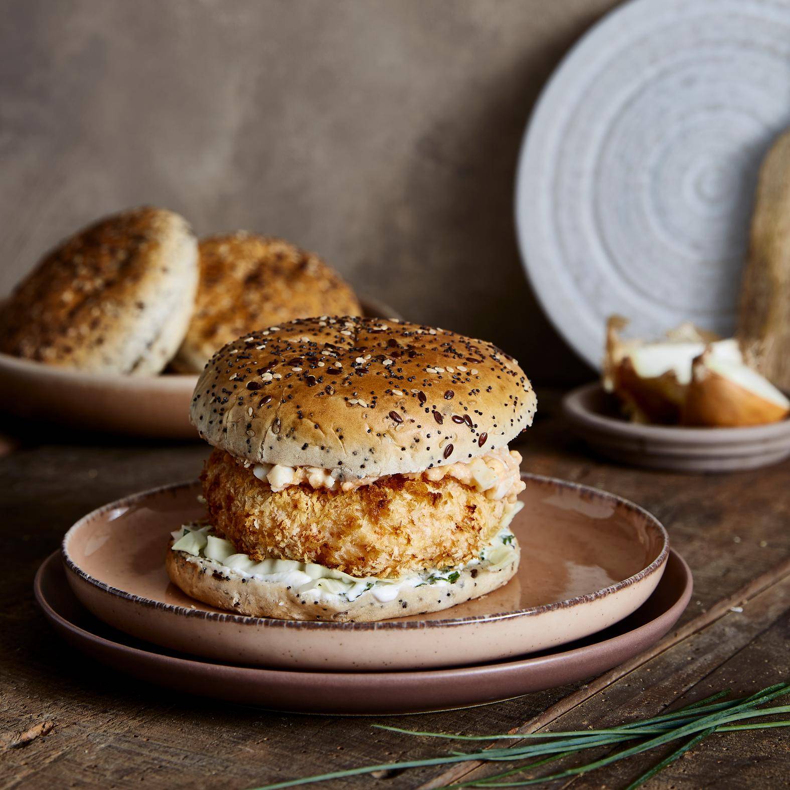 Burgers de crevettes - Recepten EASY FRY GRILL & STEAM 3 in 1 | Moulinex