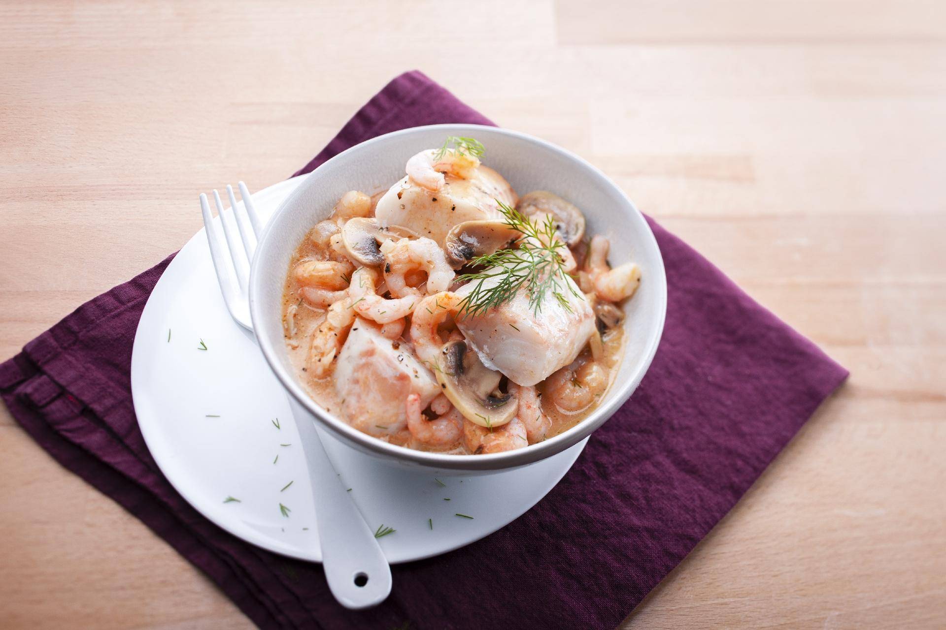 Colin aux petites crevettes - Recette Cookeo | Moulinex