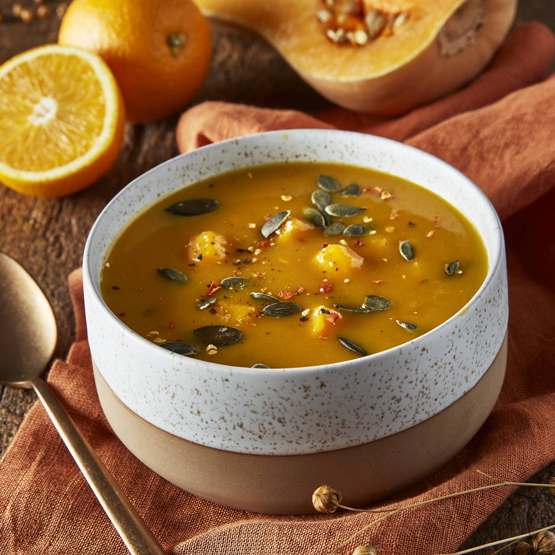 Velouté de butternut à l’orange - Recette Companion | Moulinex