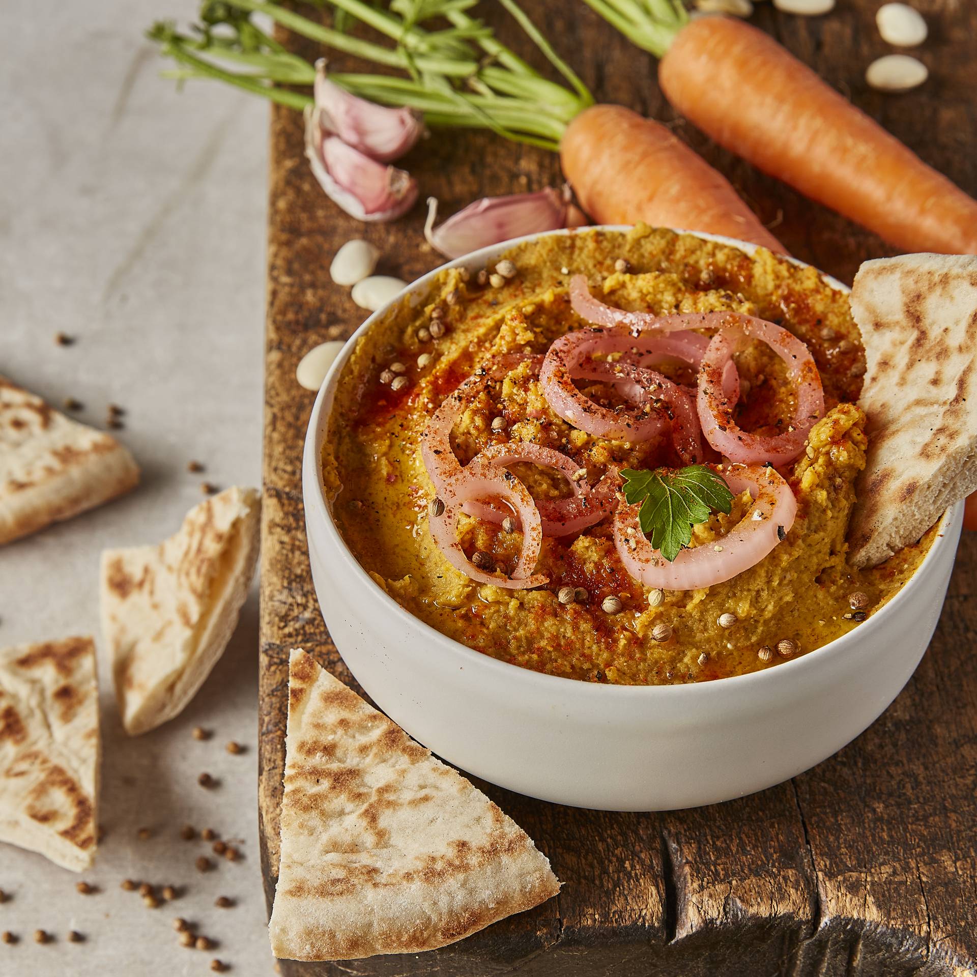 Tartinade de haricots blancs et carottes fumées - Recette Companion | Moulinex
