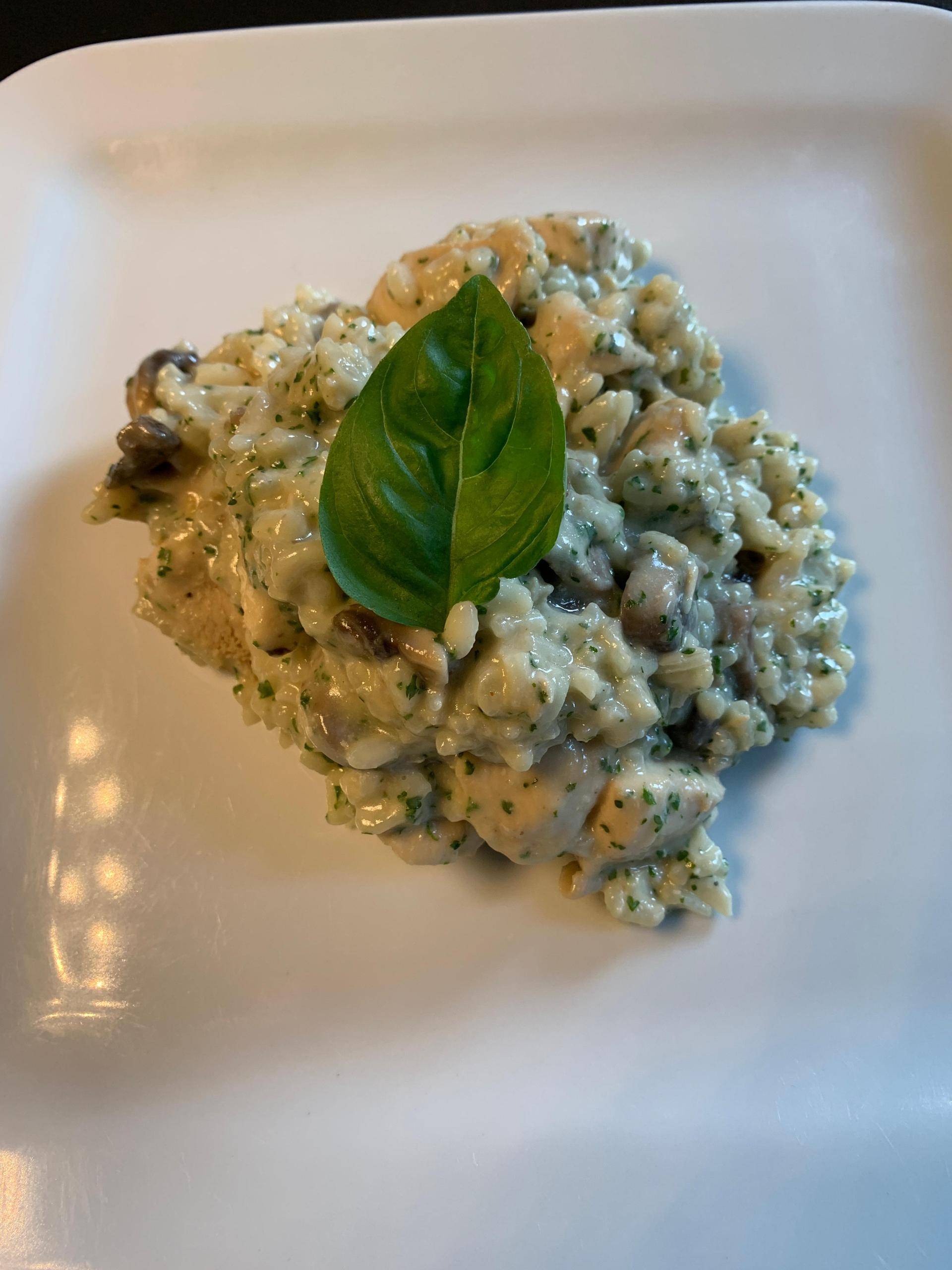 Risotto poulet champignons au bleu d’Auvergne - Recette Companion Connect XL | Moulinex