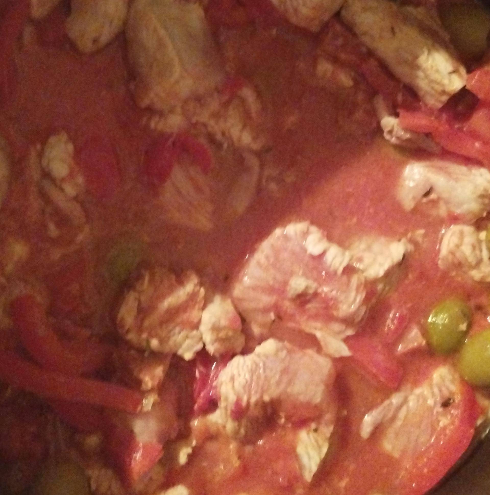 Sauté de poulet au chorizo et olives - Recepten Cookeo | Moulinex