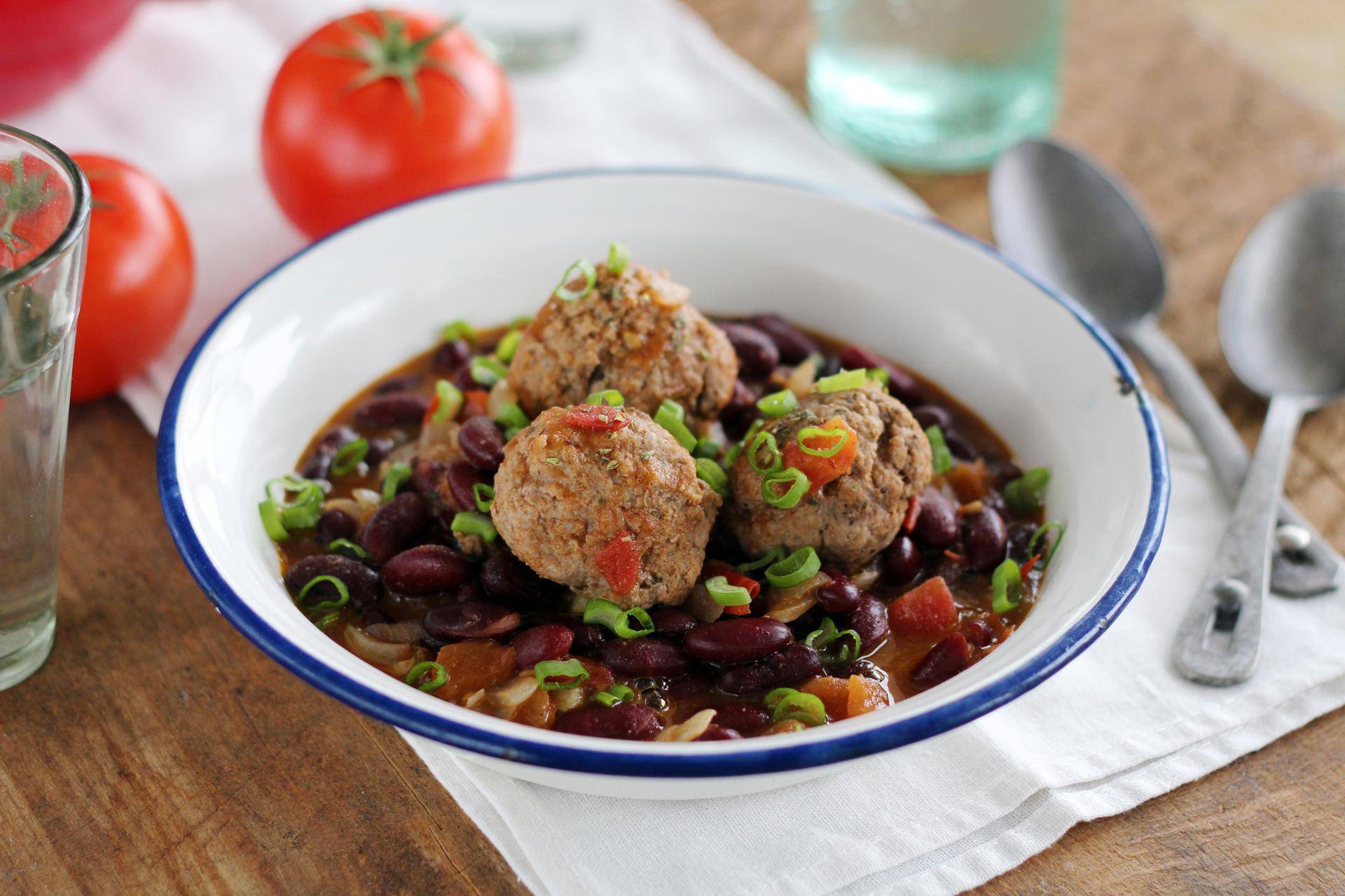 Chili con carne version meat balls - Recette Companion Connect | Moulinex