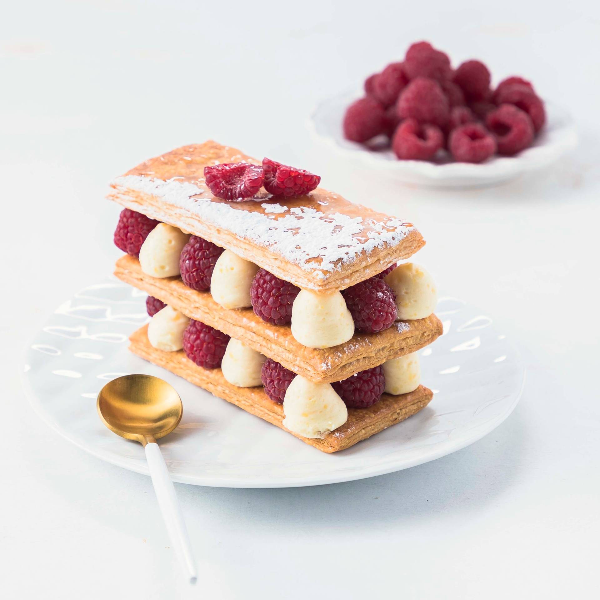 Millefeuilles vanille et framboises - Recette Kitchen Machines Touch/Touch + | Moulinex