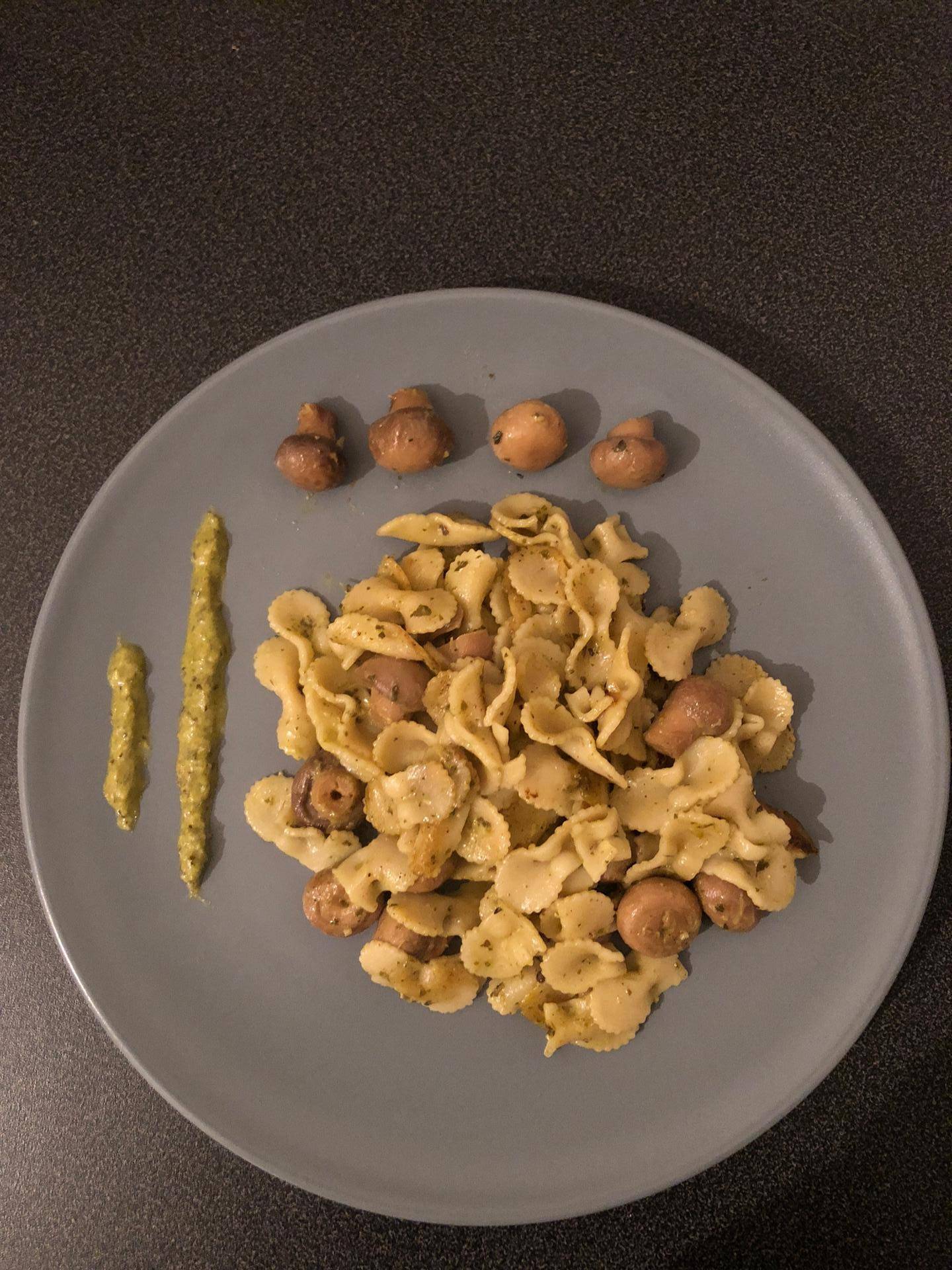 Pâtes pesto et champignons - Recepten Cookeo | Moulinex